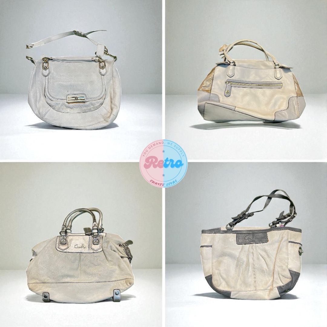 Coach Neutral Beige / Cream Handtaschen – 12 Stück