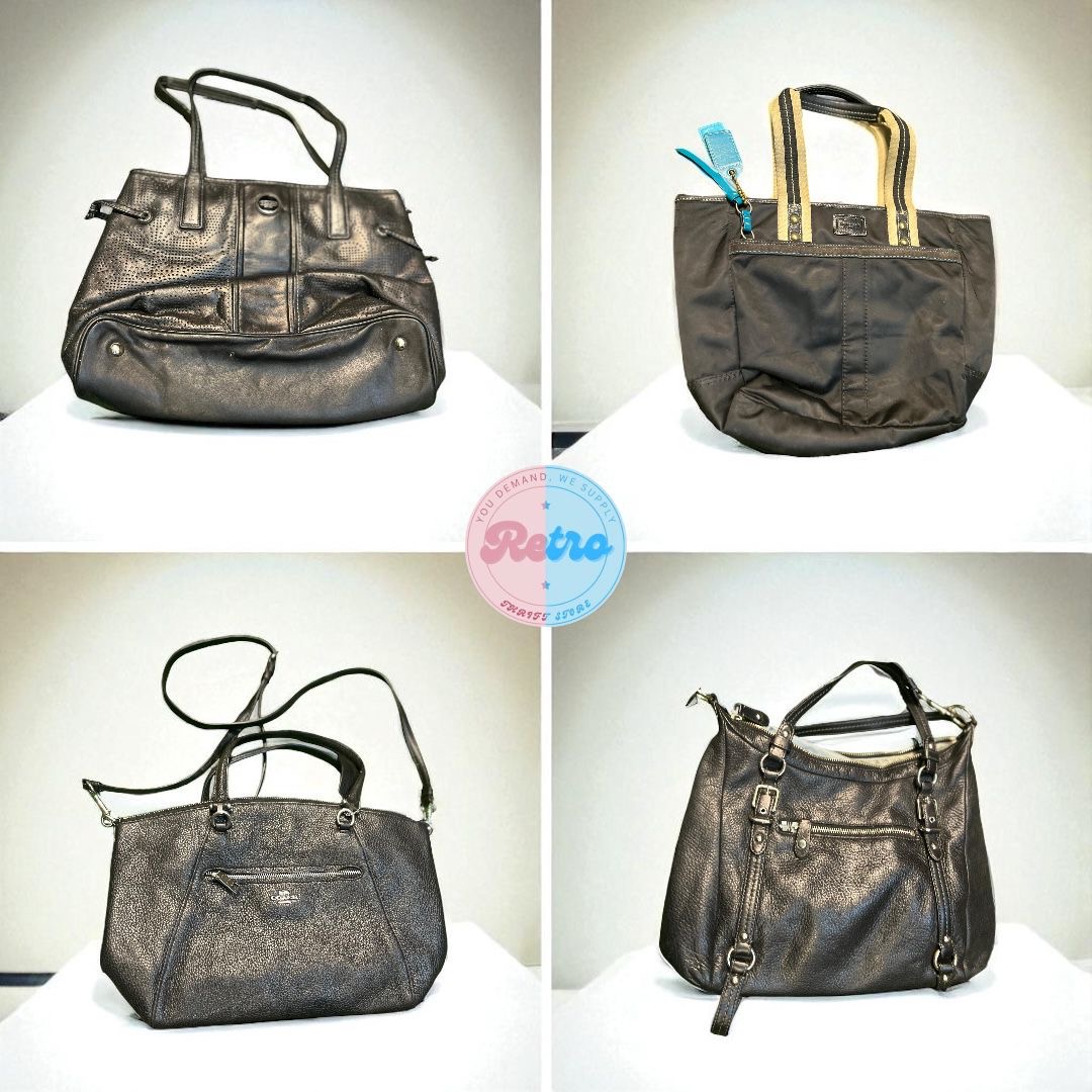 Coach Metallic & Nylon Mix – Dark Tones Collection – 17 Pcs