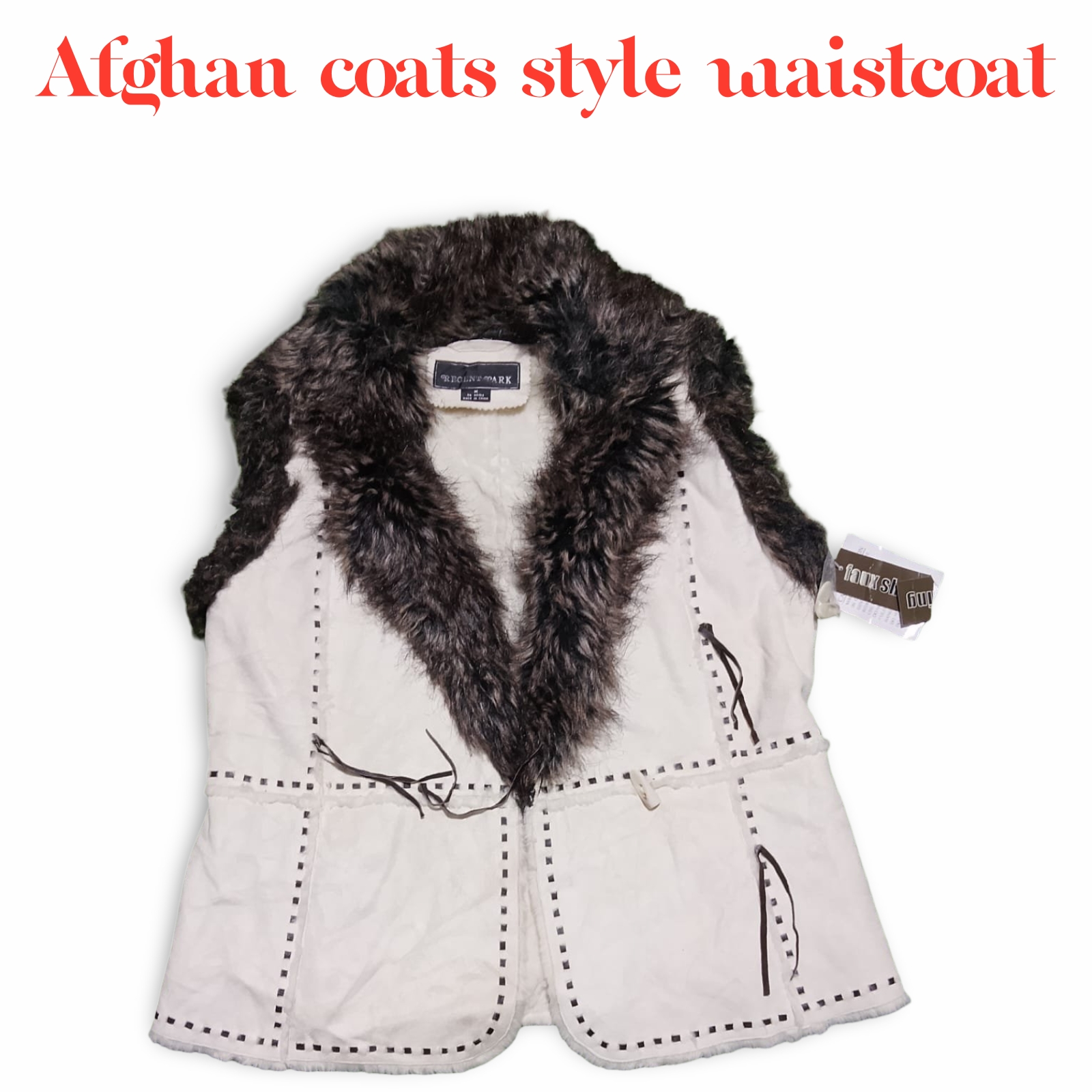 Afghan coats style waistcoat