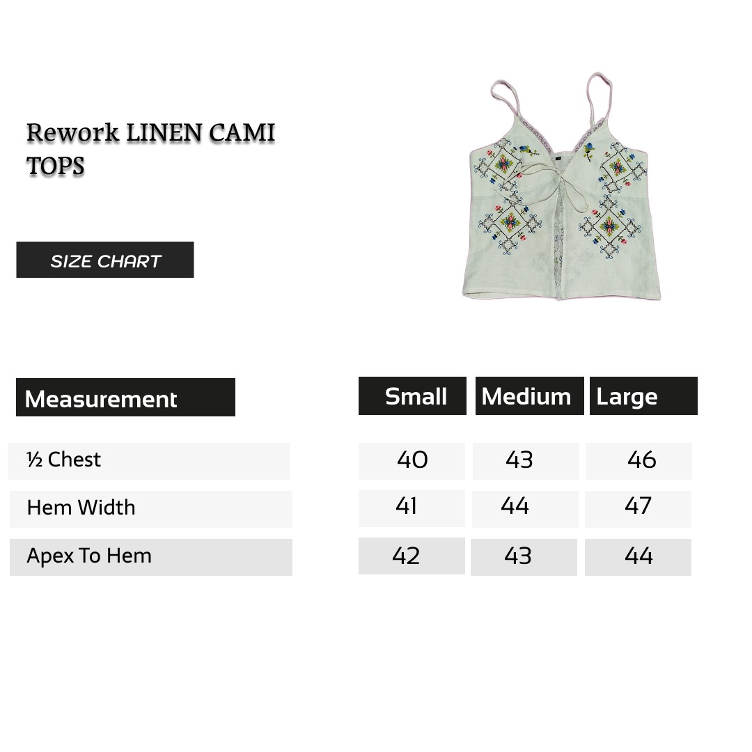 SS25 Upcycled Linen Cami Top
