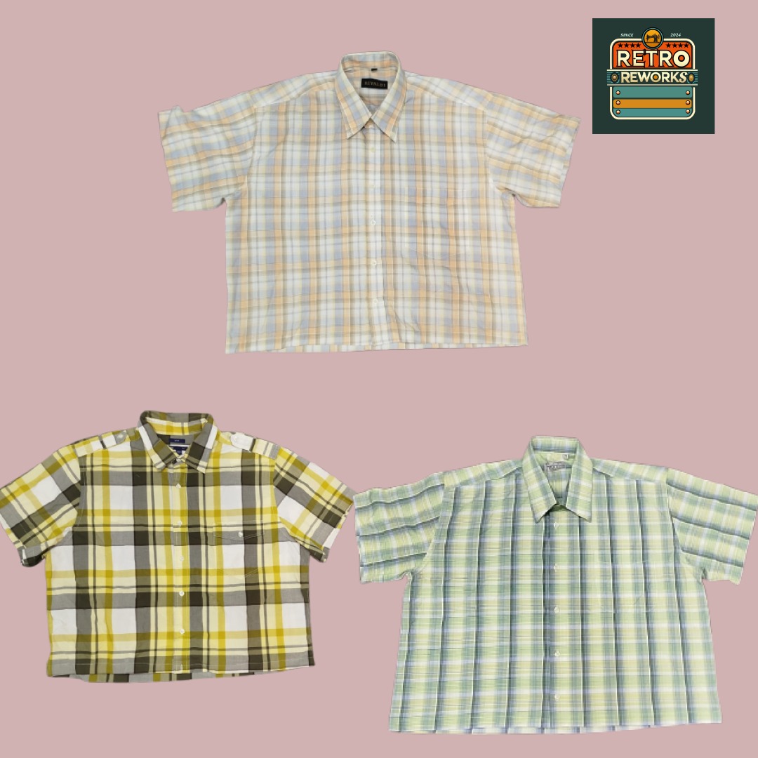 SS25 Upcycled Crop Boxy Shirt