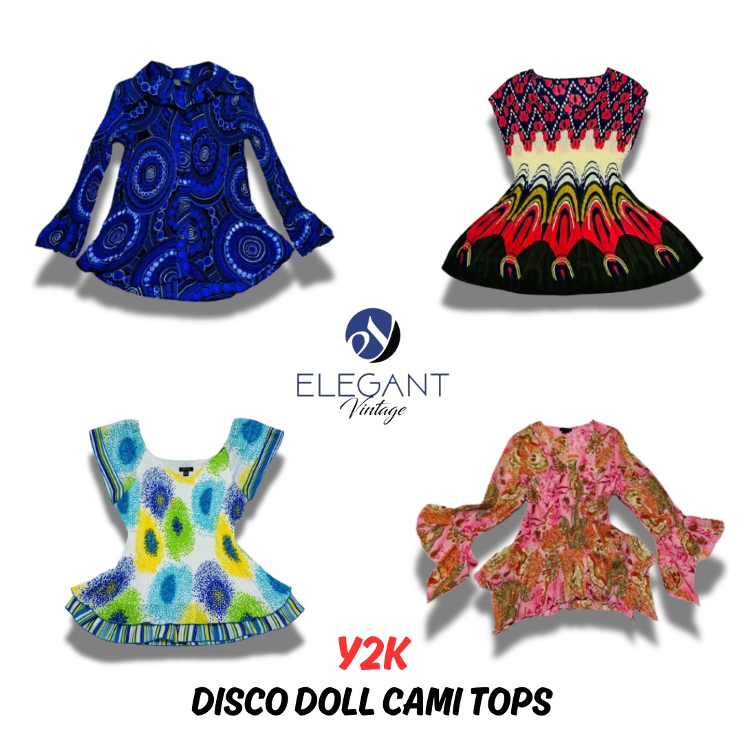 Y2K Disco Doll Cami Tops - EV0370