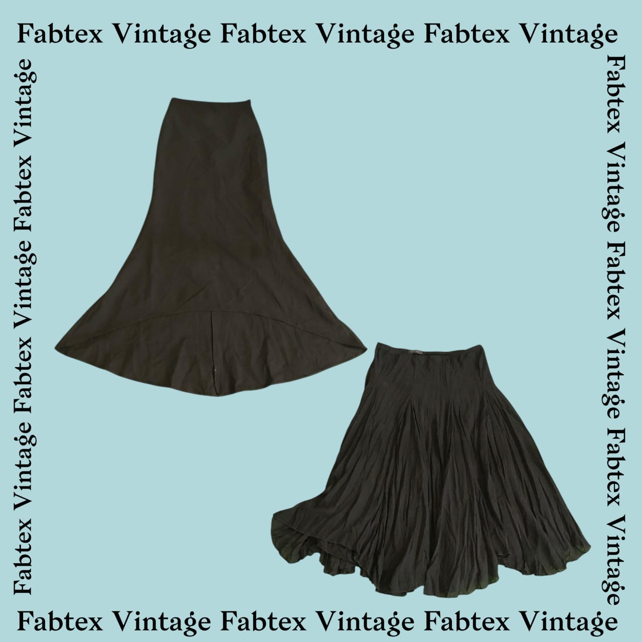 (FV-016) Y2k Black Plain Skirts