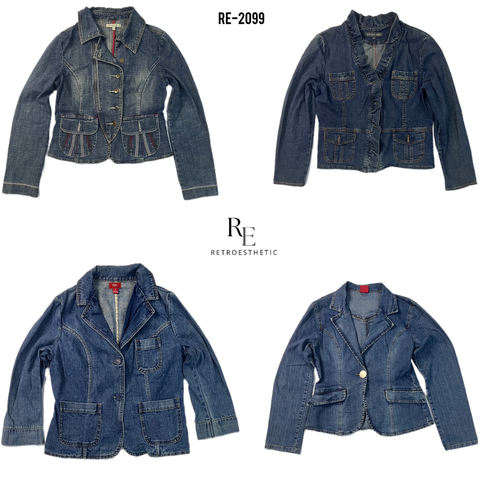 Y2K Unique Denim jacket (RE-2099)