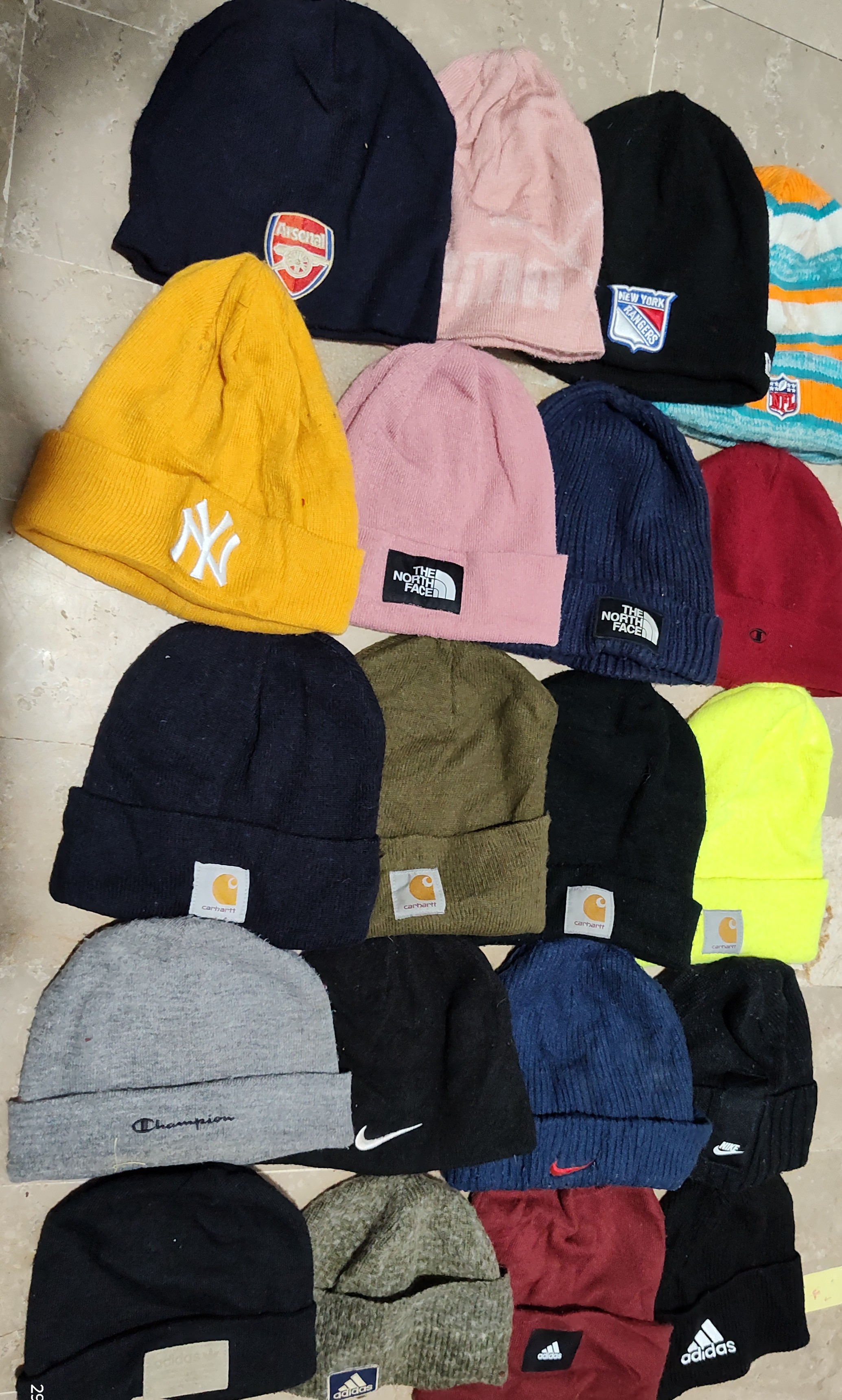 Branded wool caps