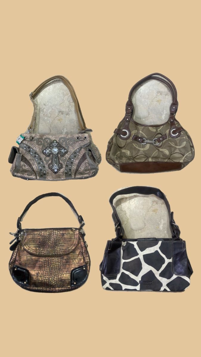 Y2k Vintage Brown Bags (M-135)