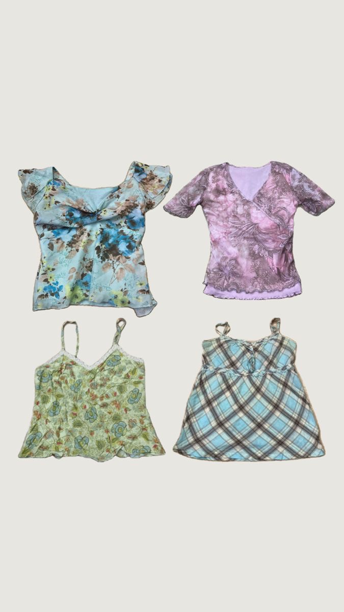 y2k Flora Theme Blouse tops (M-127)