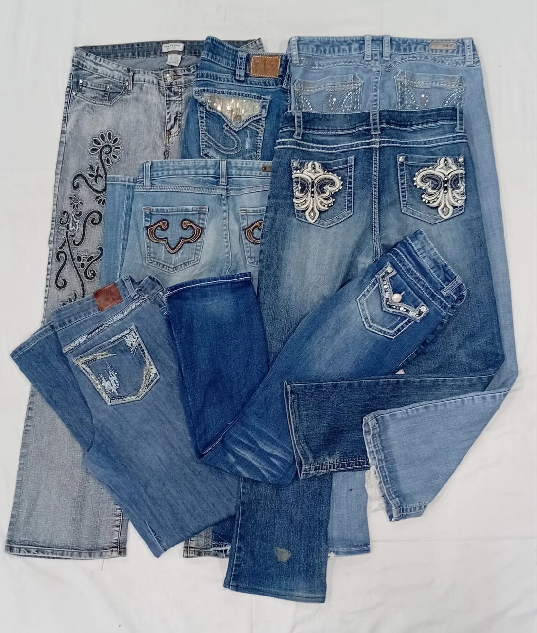 IQ0787 Y2K Dream Doll Denim Bordado