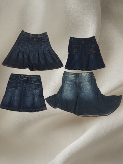 Fairycore denim midi skirts  (mds-01)