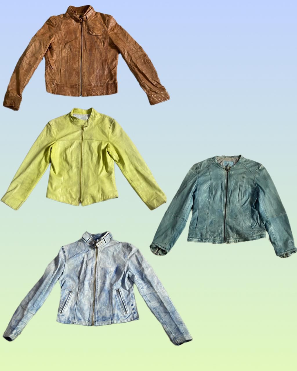 Y2K Pastel Leather Jacket Collection (Ts-1032)