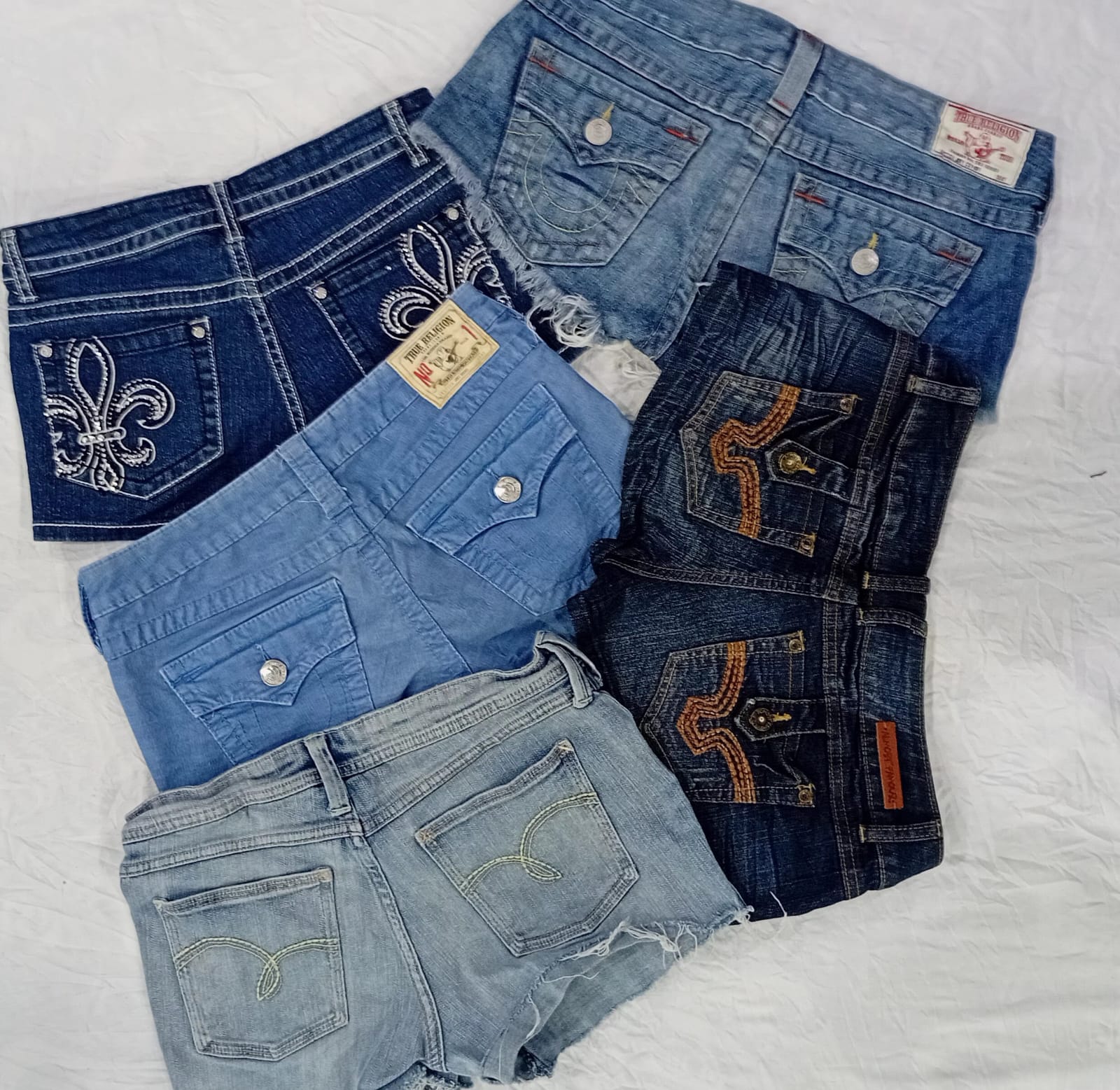 IQ0833 Y2K Luxe Glow Mini Shorts