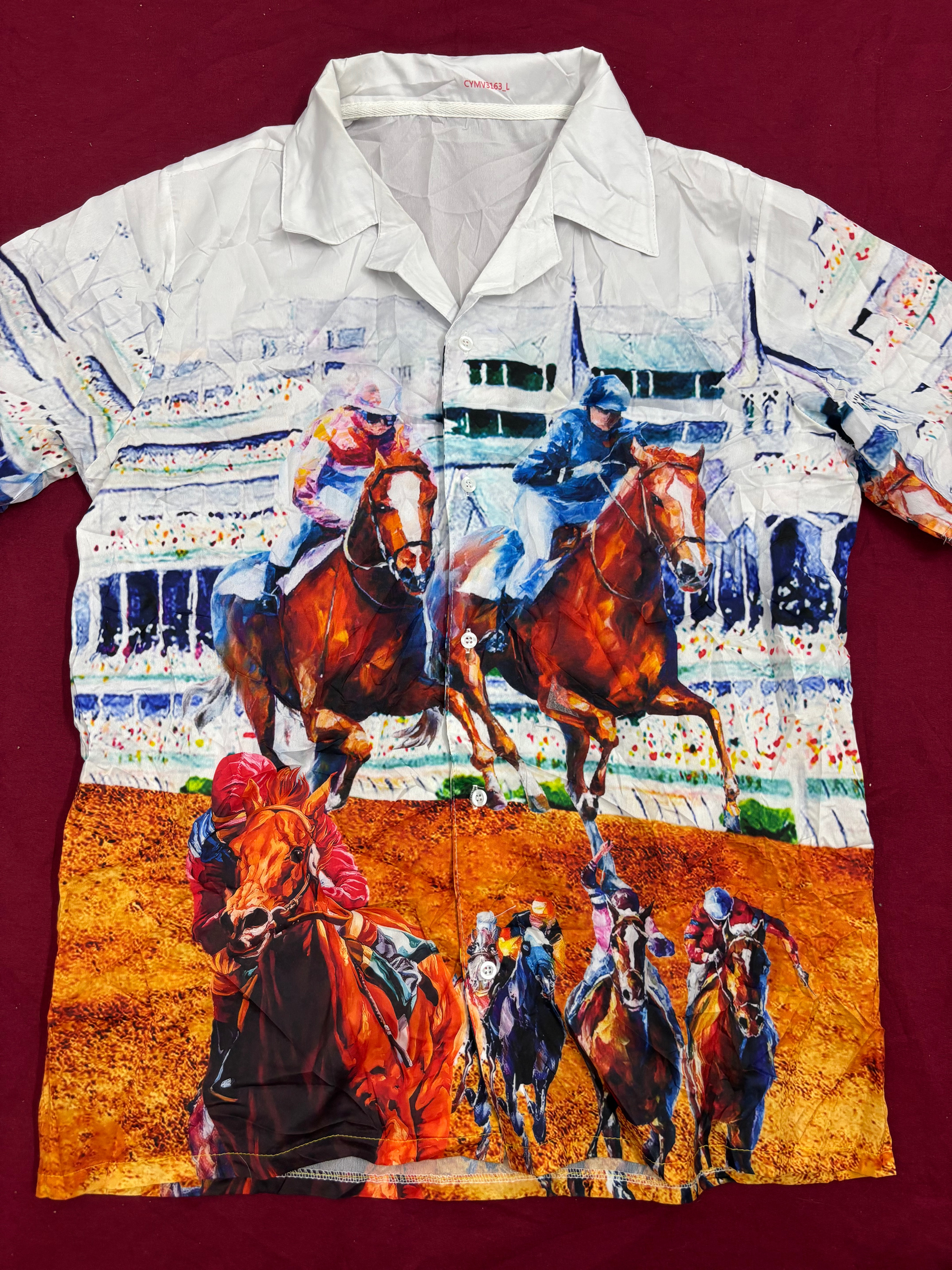 Novelty Graphic Button-Up Shirts – Bold Prints / All-Over Designs