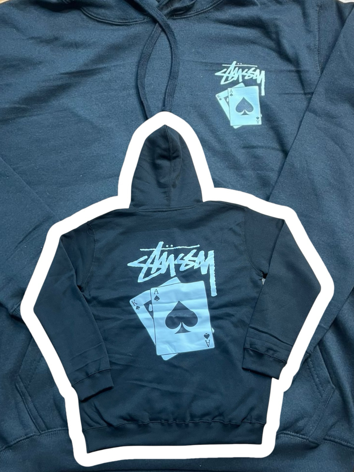 Stussy rework style pocker Cards hoodies