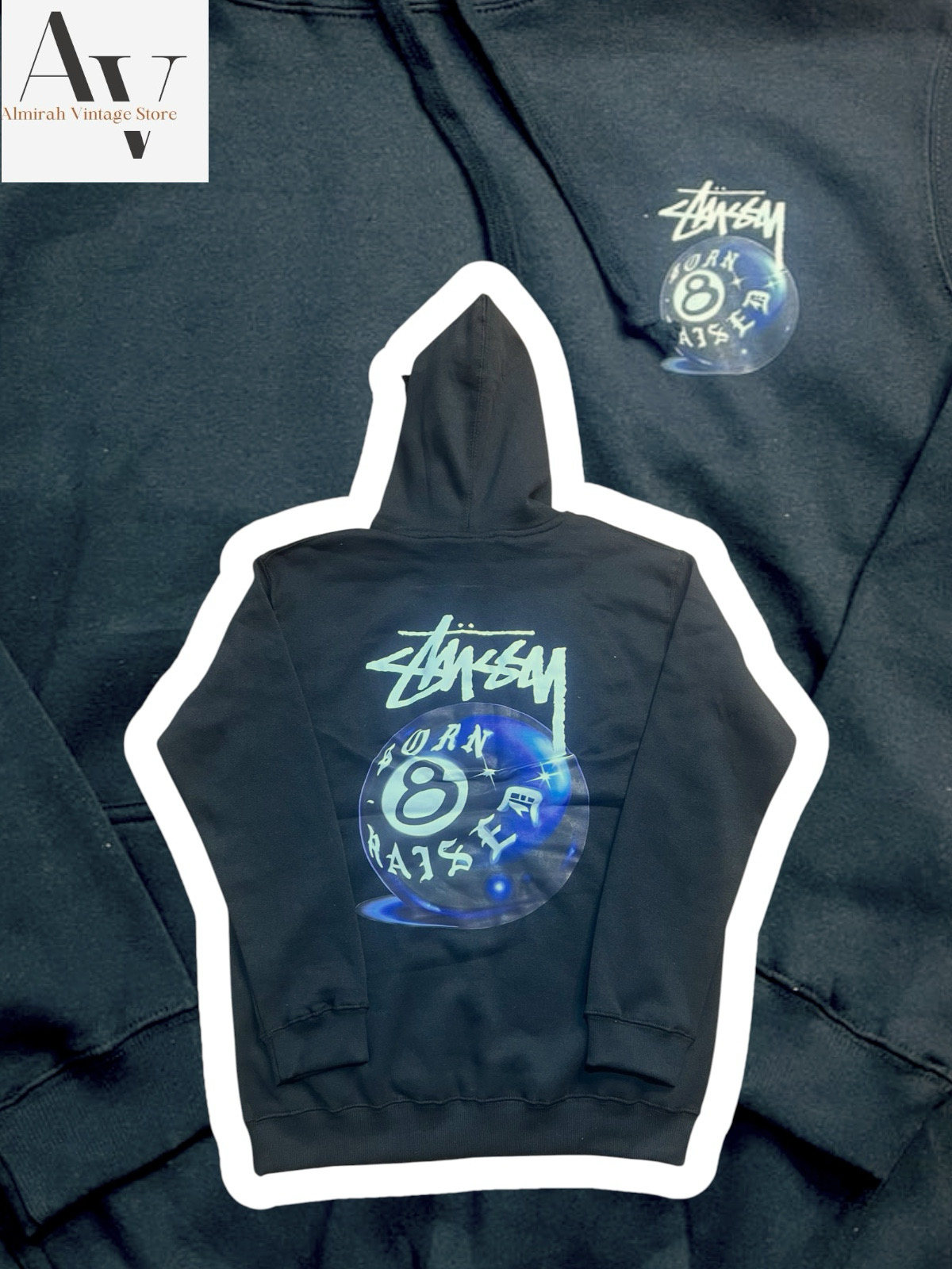 Stussy リワーク スタイル 8 ボール フーディ