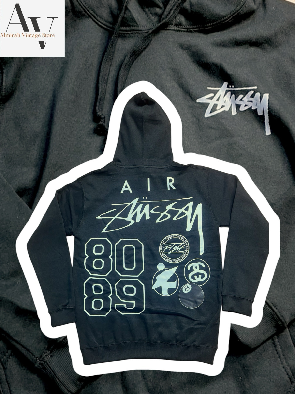 Stussyリワークスタイルフーディ