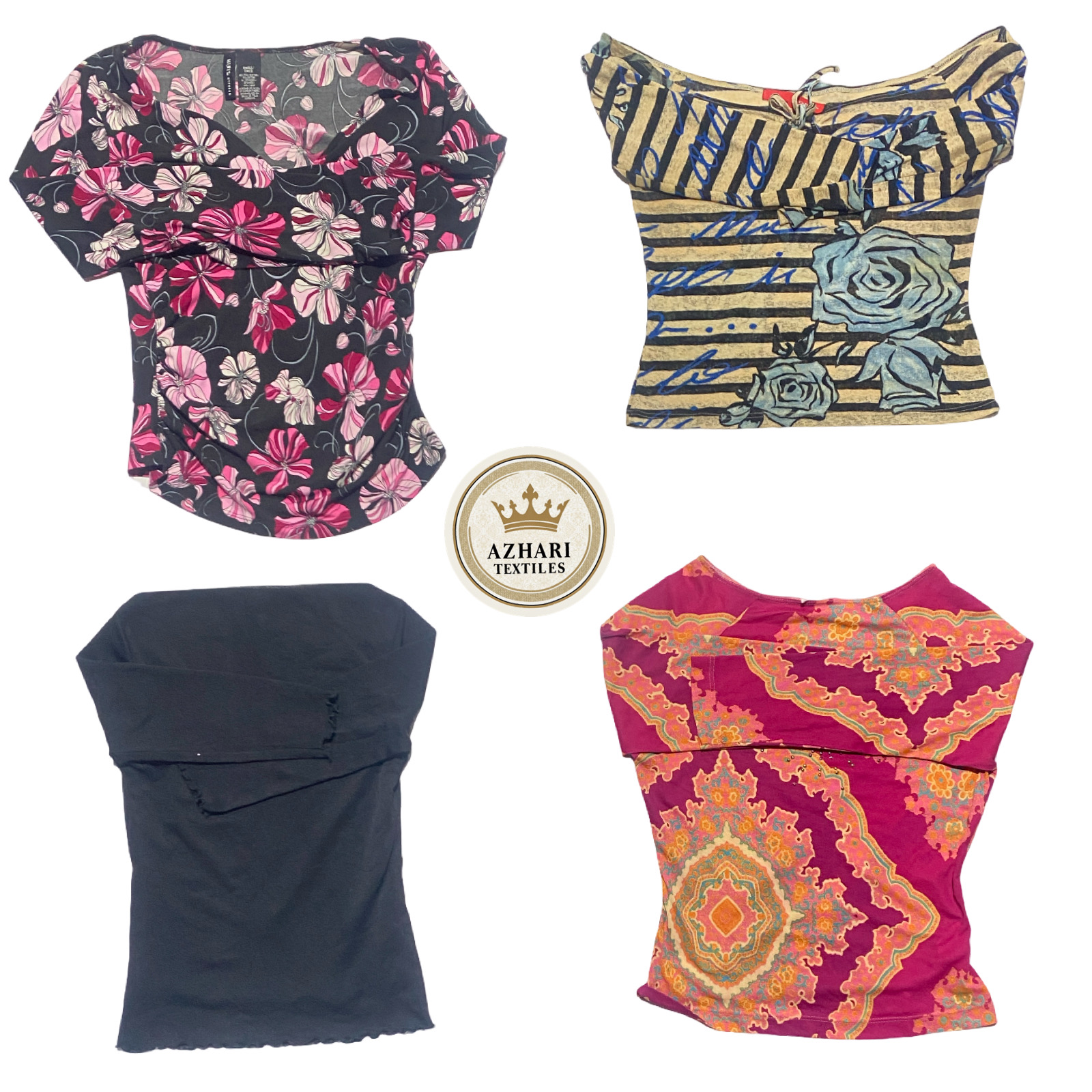 Y2K Long Sleeves Mesh Tops 10pcs AT71