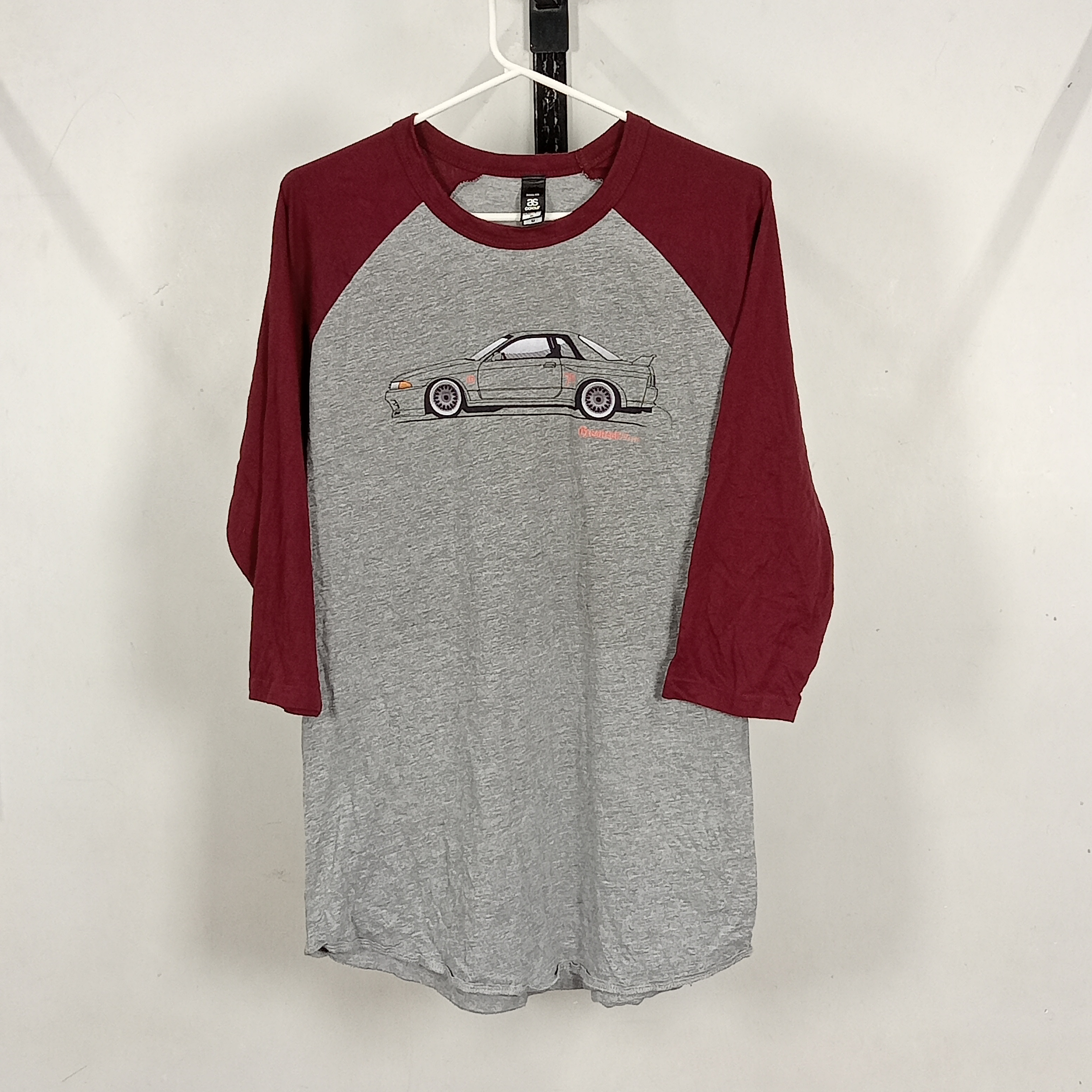 T-SHIRT A MANICHE LUNGHE DA BASEBALL SENZA MARCA (PACCO 5)