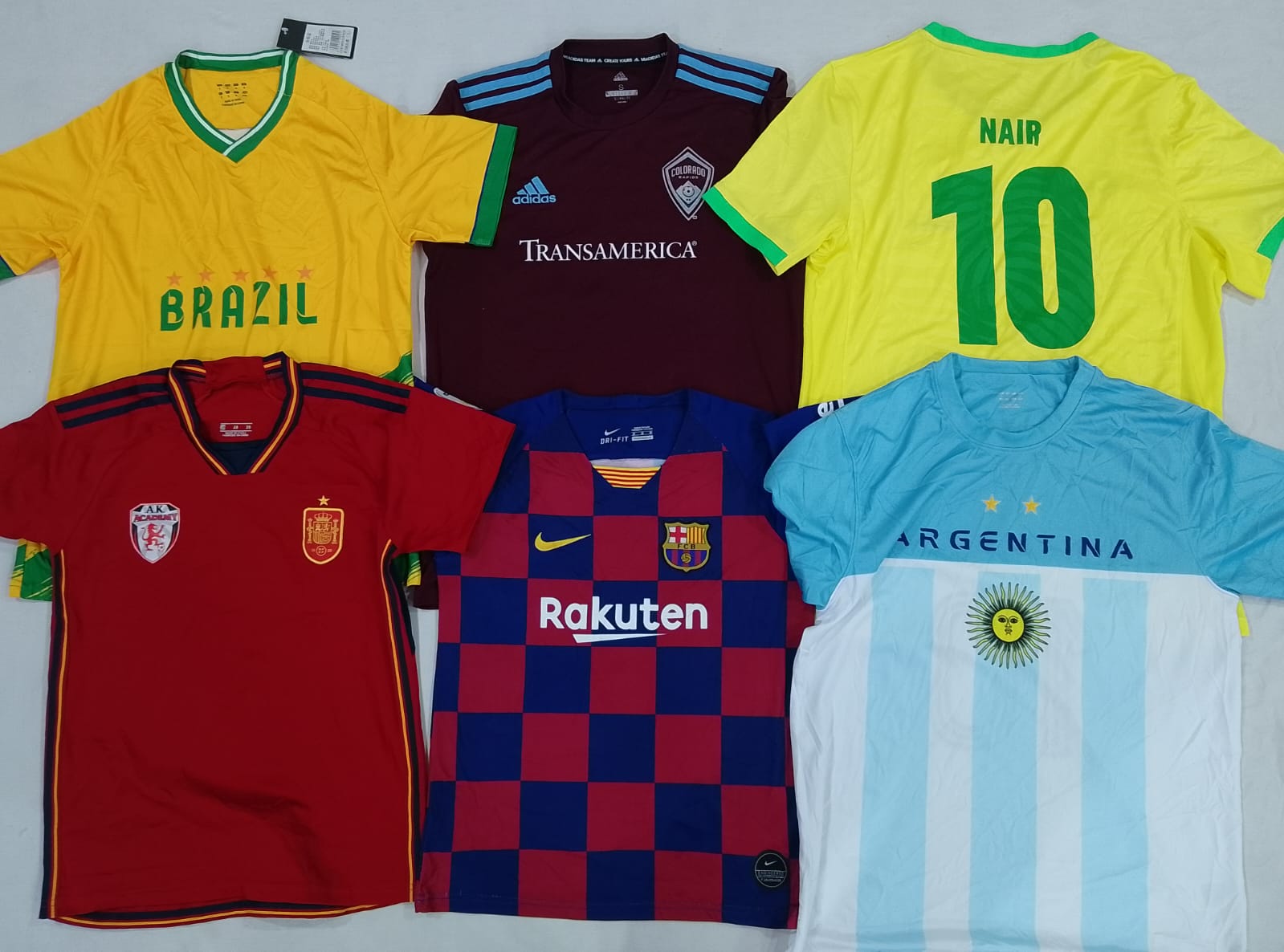 CR5286 Vintage Mixed Brand Sport T-Shirts de Soccer