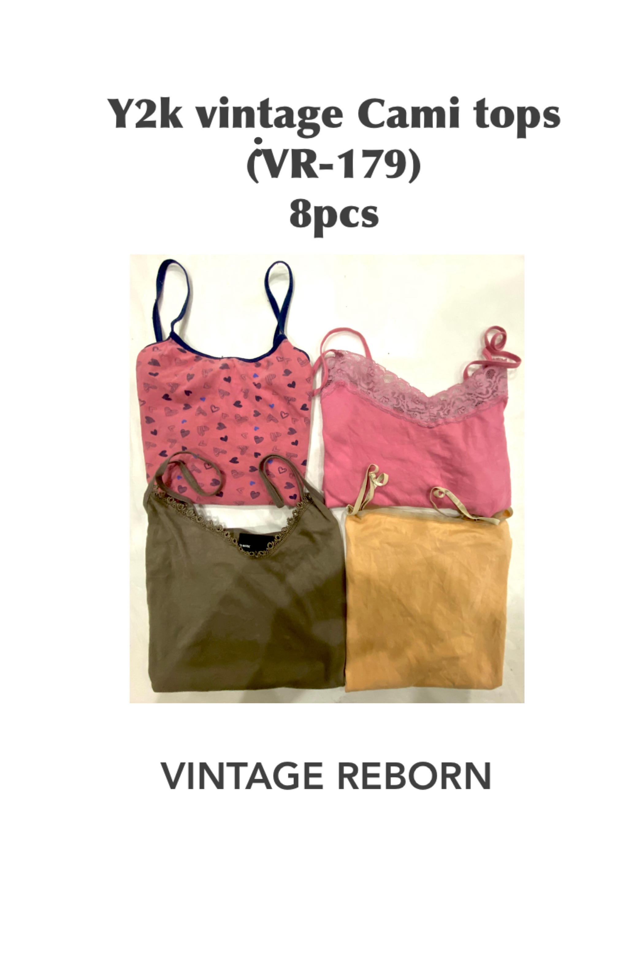 The Nostalgic Y2K Camisole Bundle - (VR-179)
