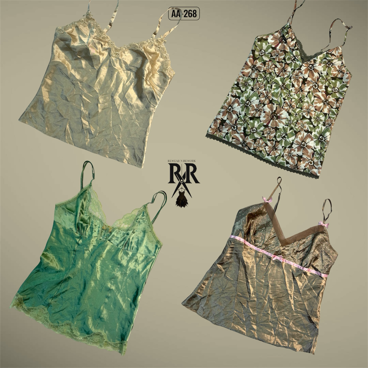 Y2K Soft Girl Silk Slips (AA-268)