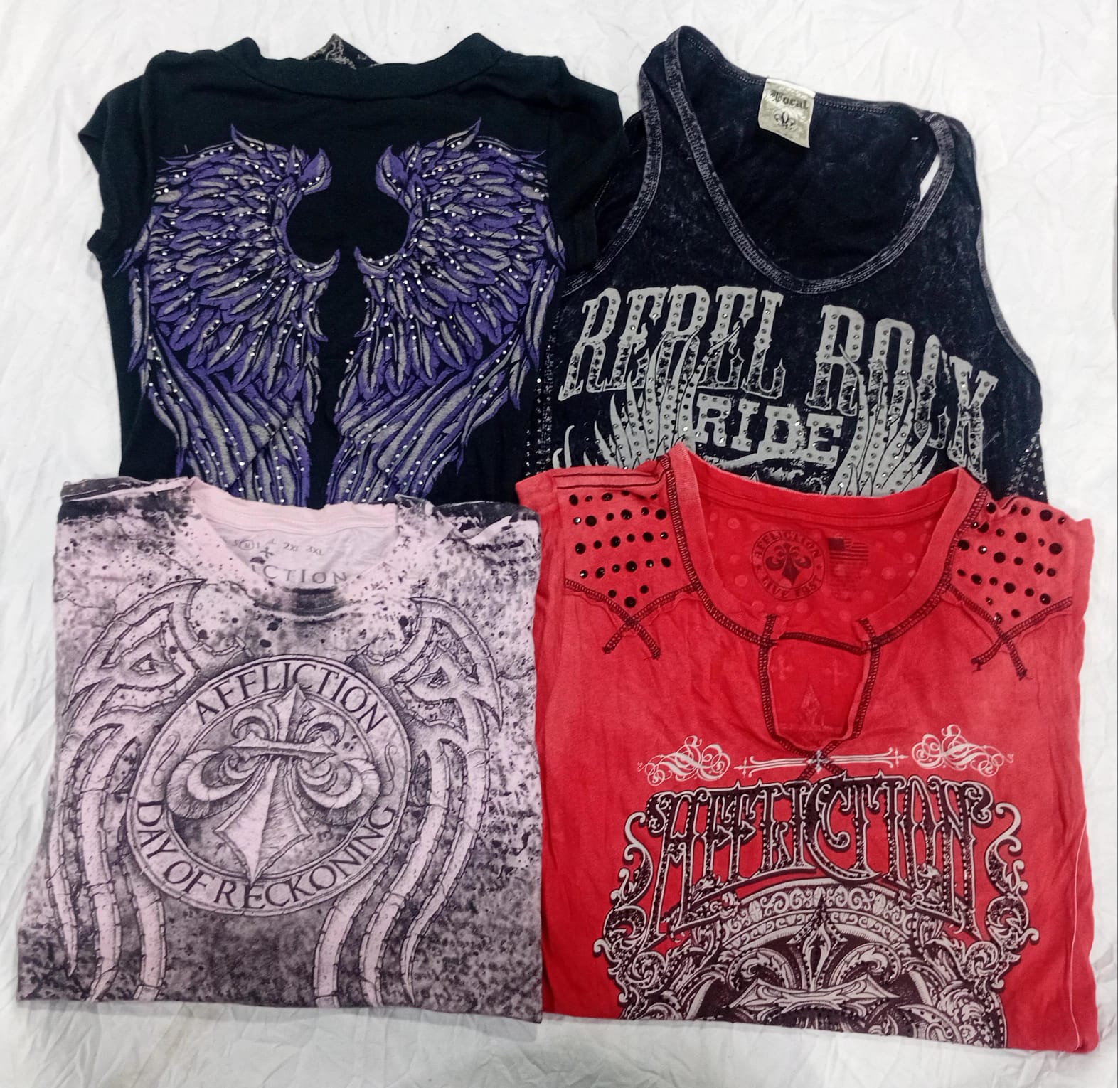IQ0870 Y2K  Grunge Glow Baby Tees