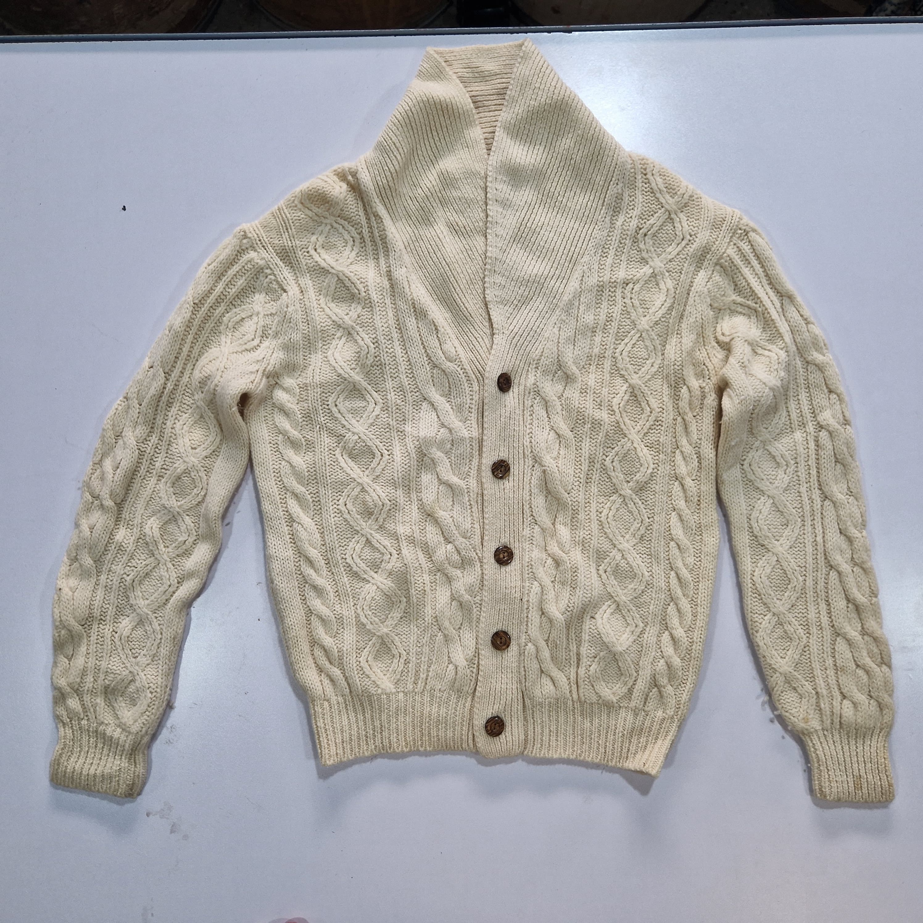 wool fisherman sweater