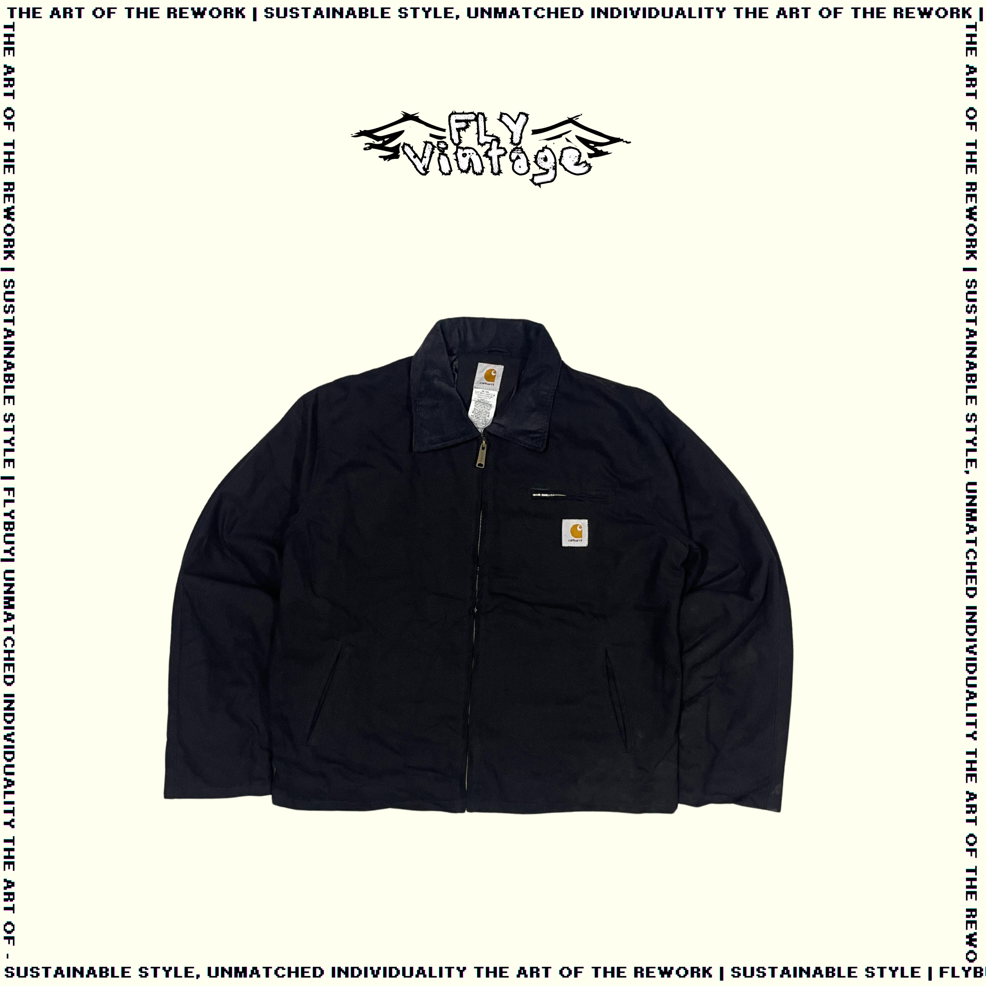 „Überarbeiteter Stil Carhartt Schwarze Jacken“