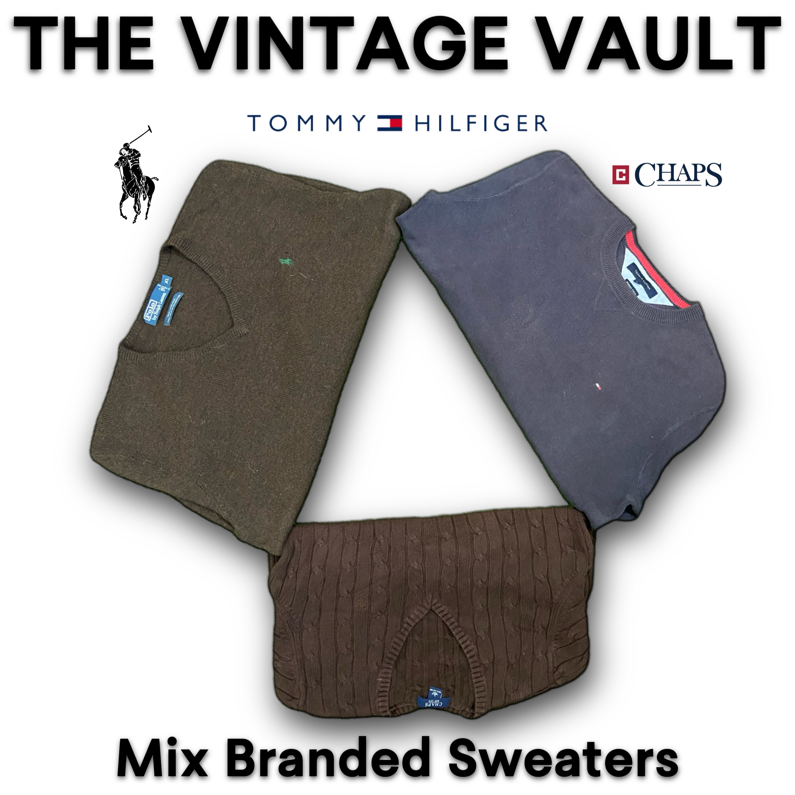 Mix Branded Sweaters including Polo Ralph Lauren Tommy and Others
