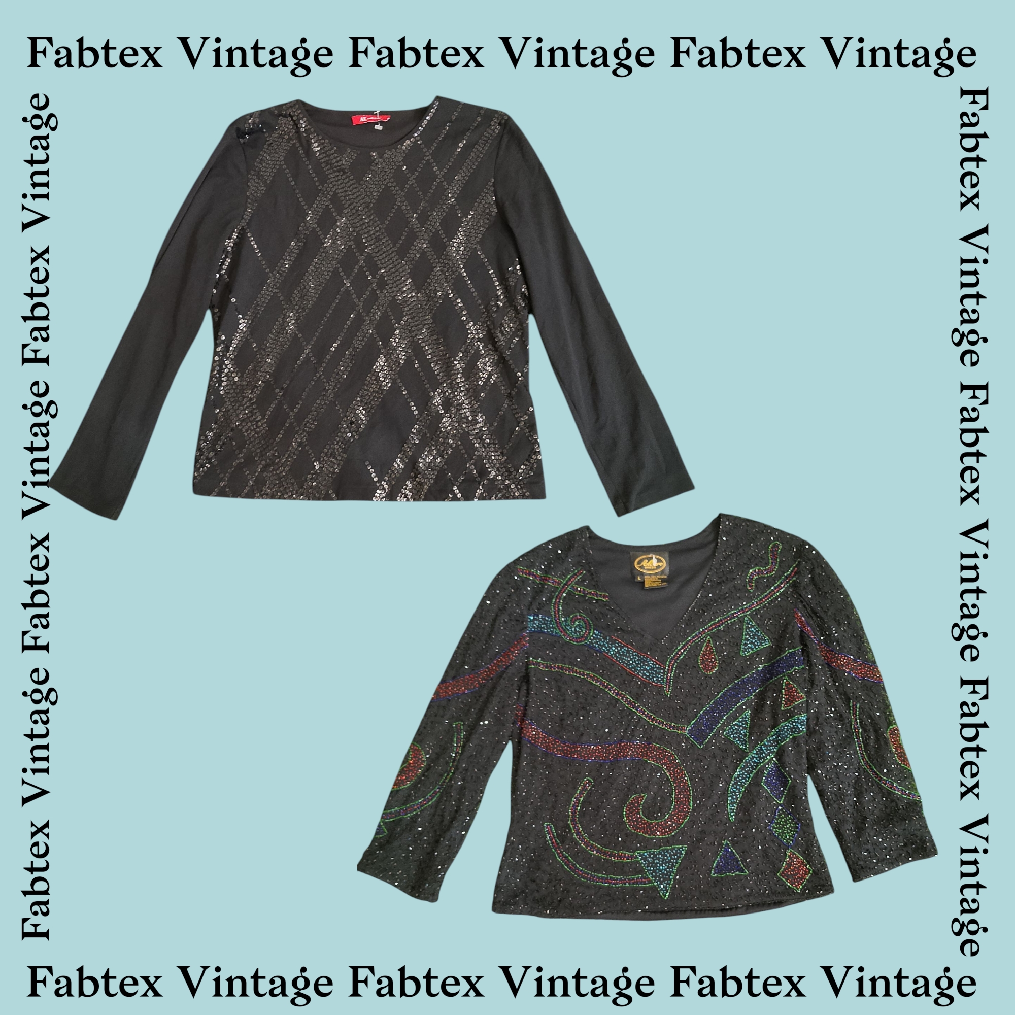 (FV-058) Y2K Perlen Tops