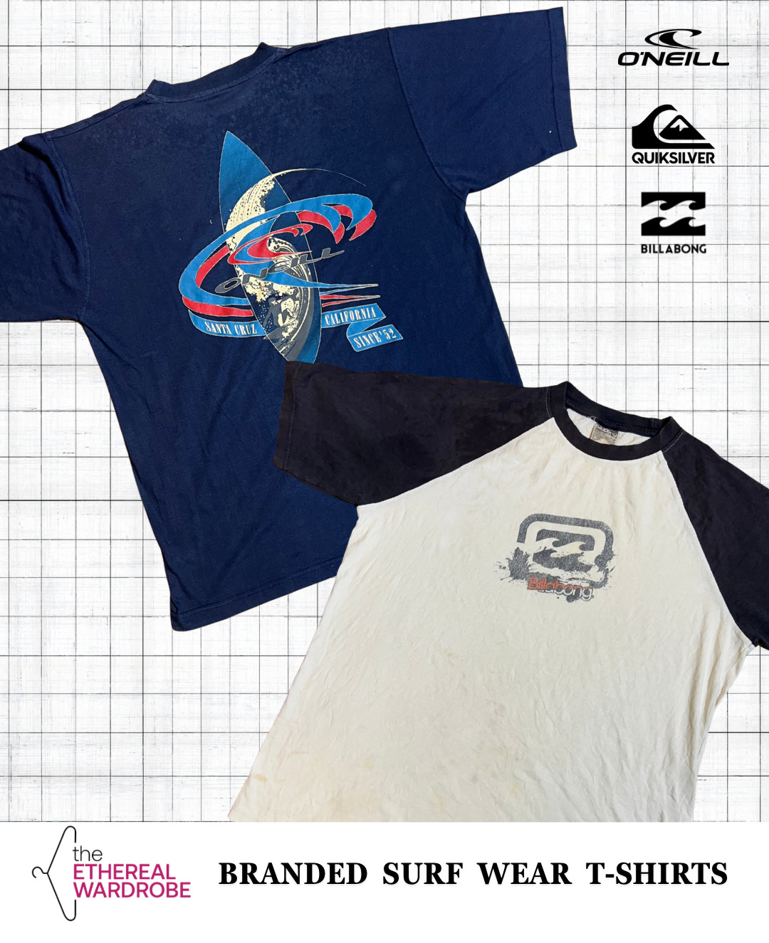 ビーチウェア Tシャツ（ビラボン、オニール、クイックシルバーを含む）