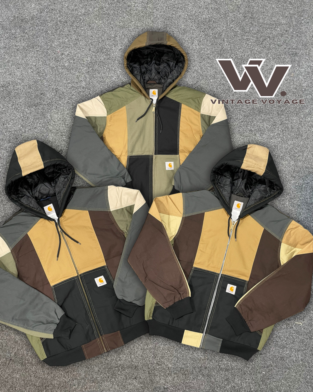 「Carhartt リワークスタイル パッチワーク アクティブジャケット #41025」