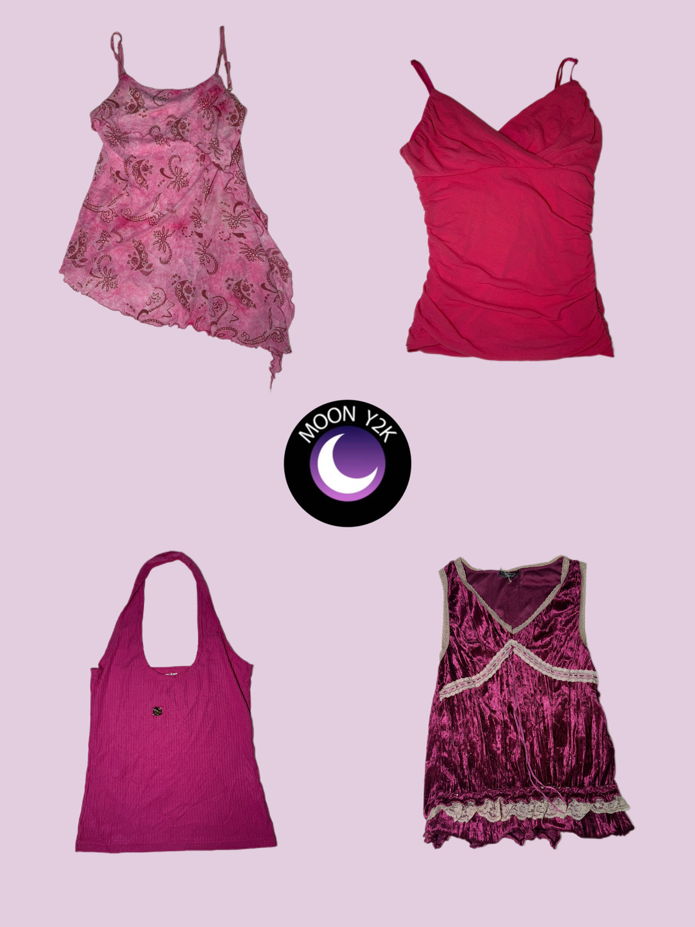 Y2K pretty pink tops ft Victoria’s Secret (M-661)