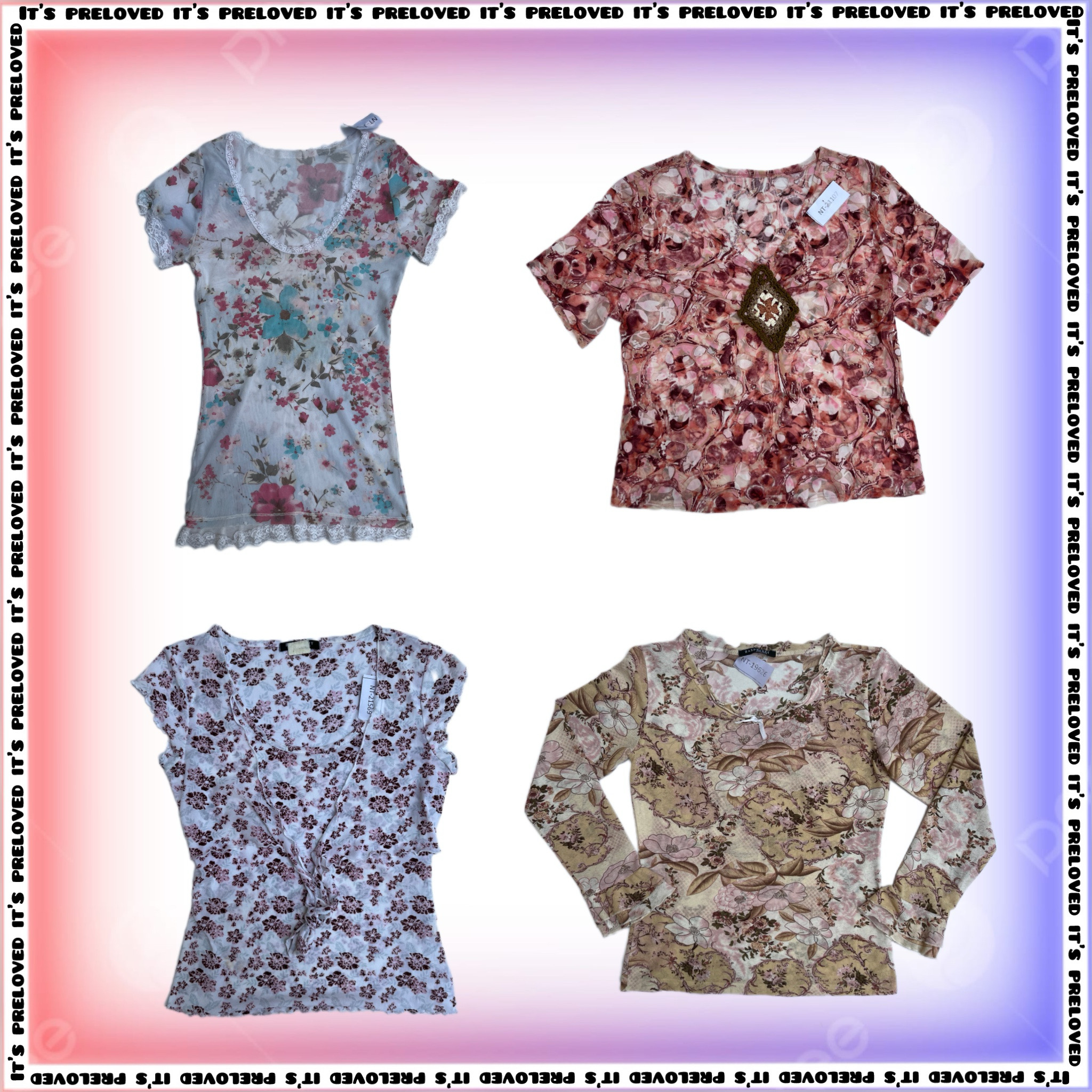 Floral Romance: Tops, Skirt, Dress Mix (SS-1333)