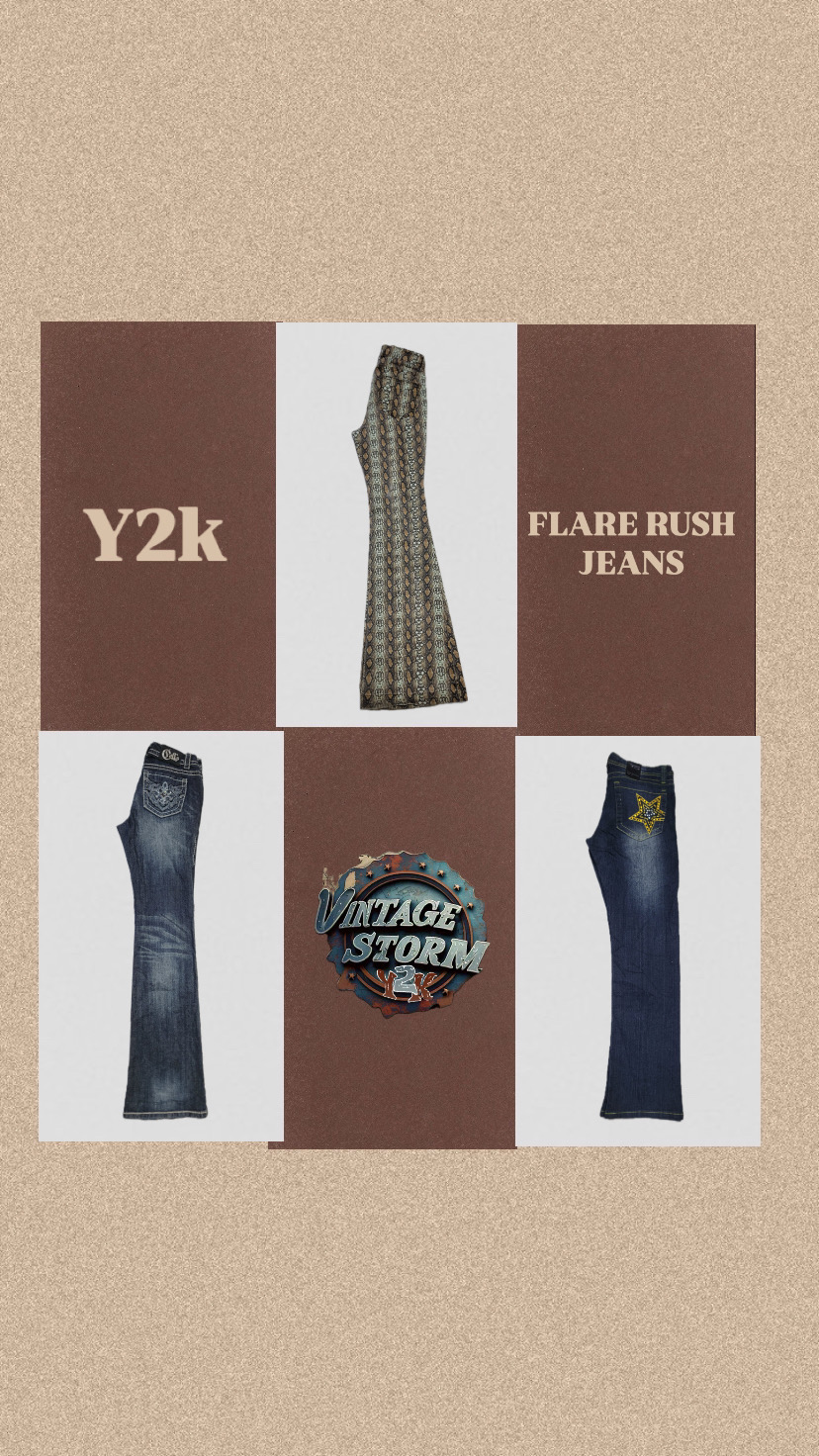 Y2k flare Rush Jeans