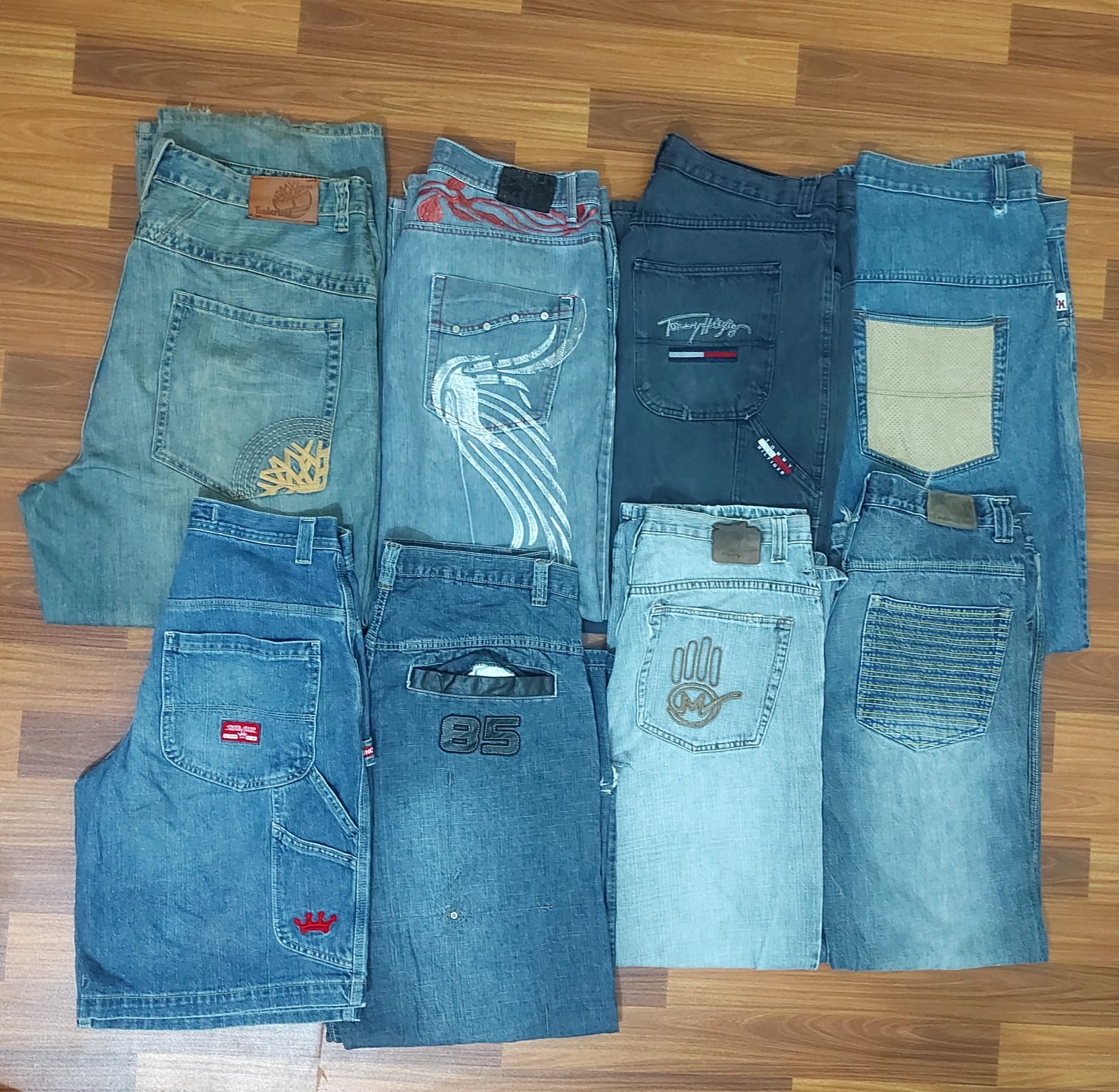 Mixed branded hip-hop jeans baggy & Jnco