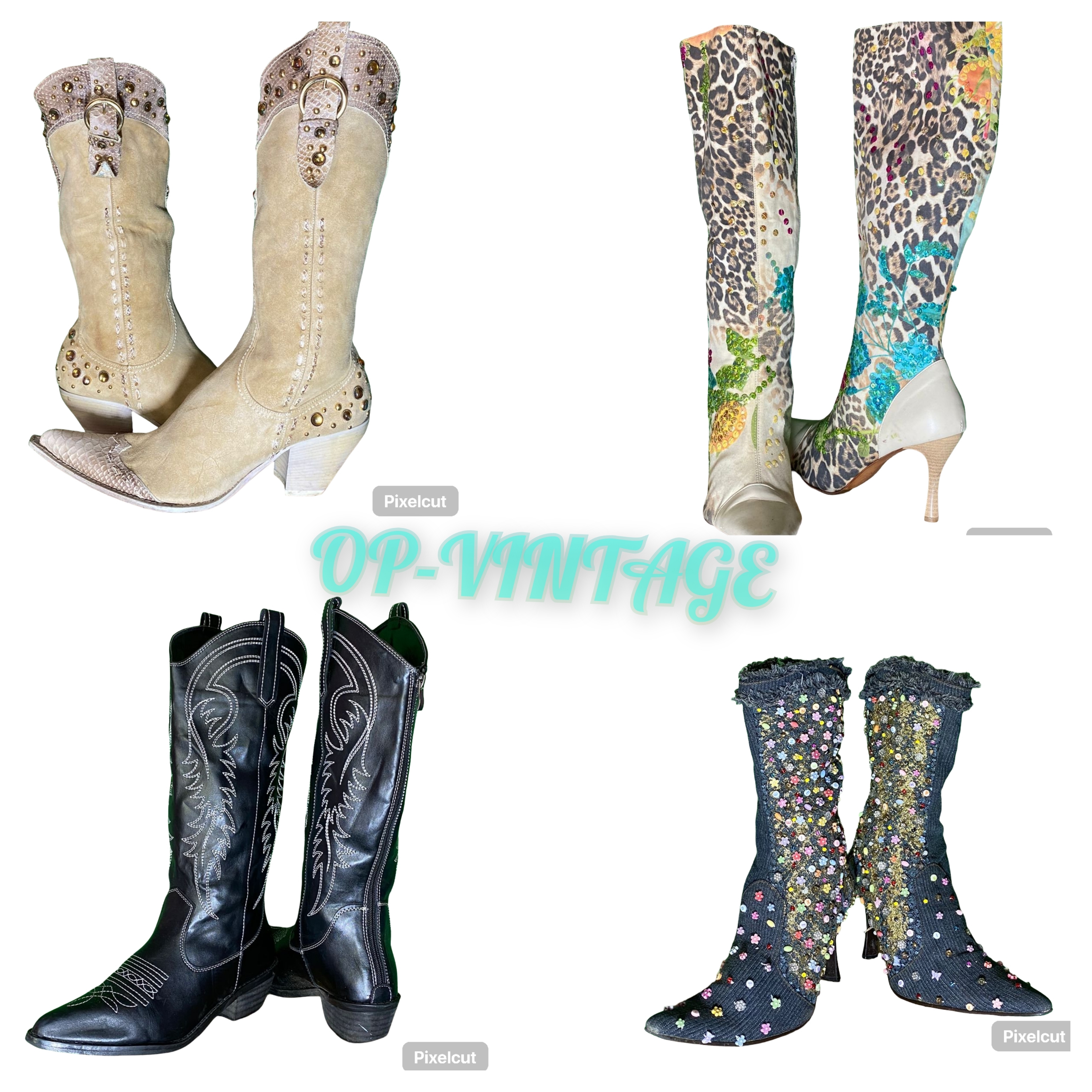 OP vintage 002 comfortable ladies high heel boot