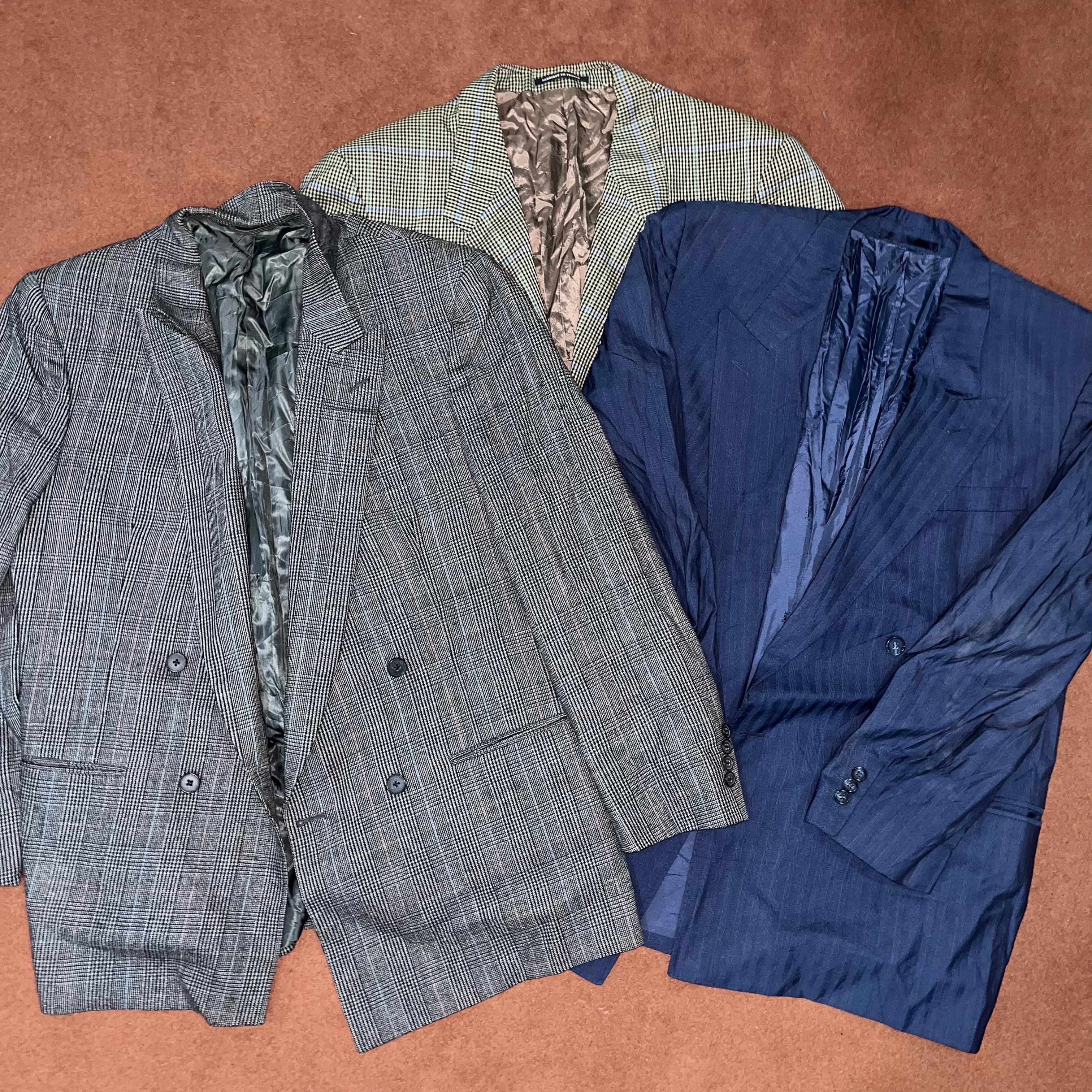 Branded Blazers. Ralph Lauren, Burberry, Christian Dior, Gucci, Armani, Versace, Harris tweed.