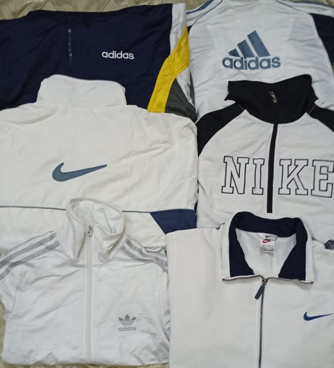jaqueta Nike e adidas