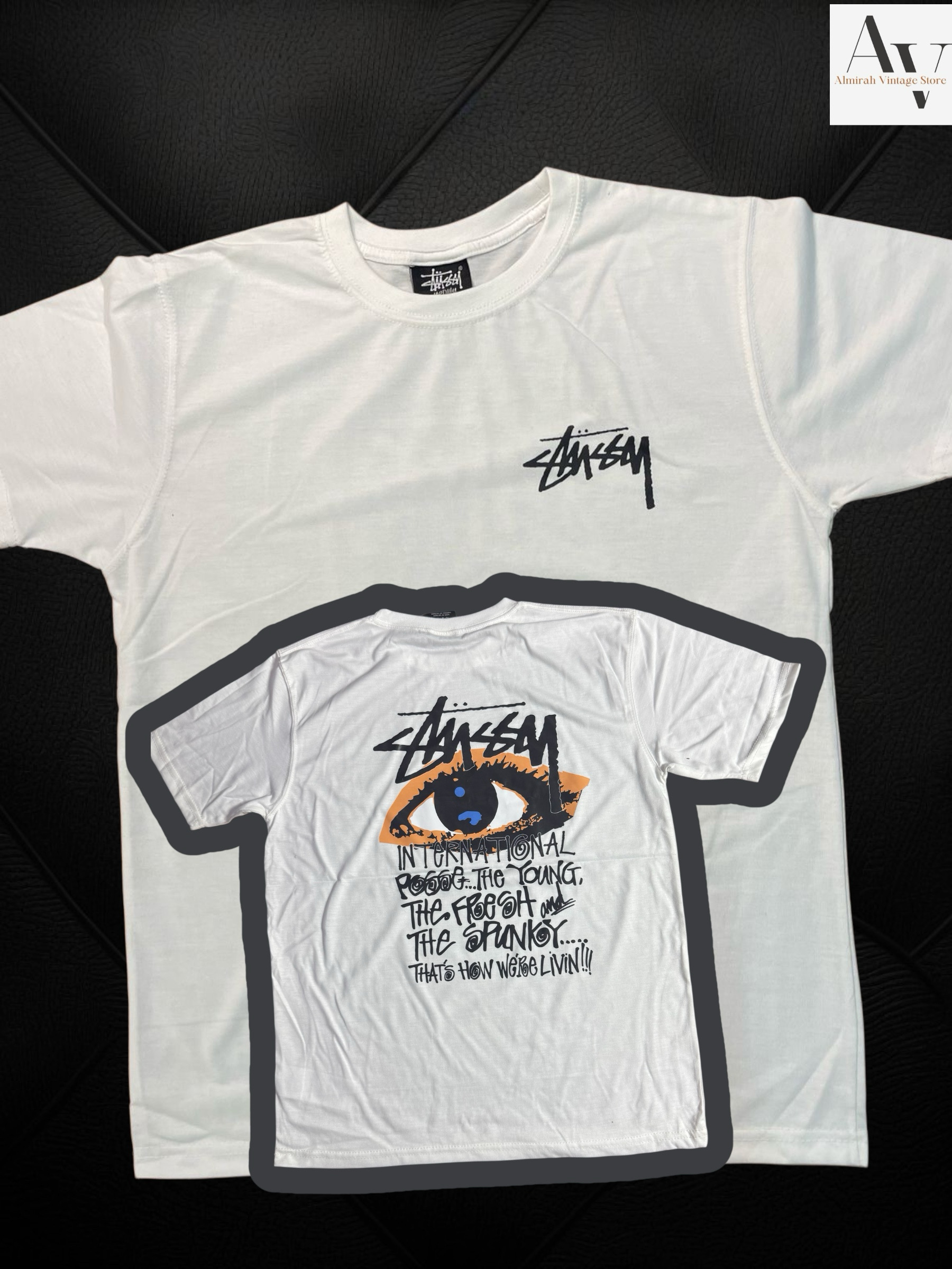 Stussy 再構築スタイルアイスタイルホワイトティー