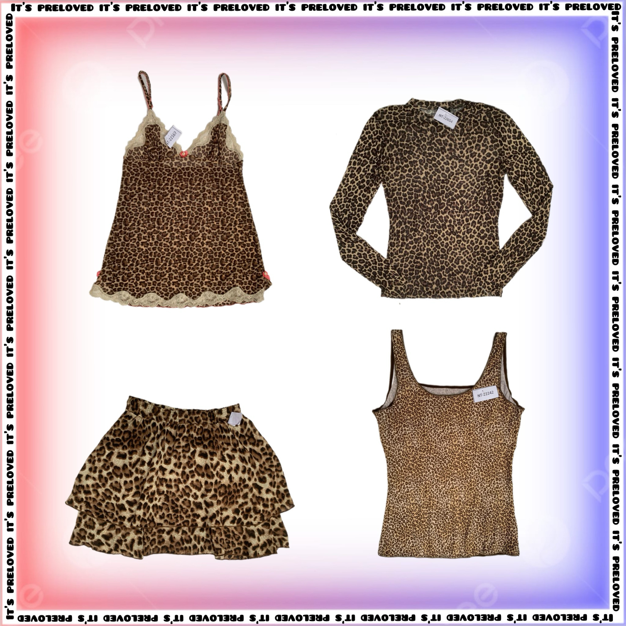 All Styles Animal Prints Mix- Y2K Tops and Skirts (SS-1360)