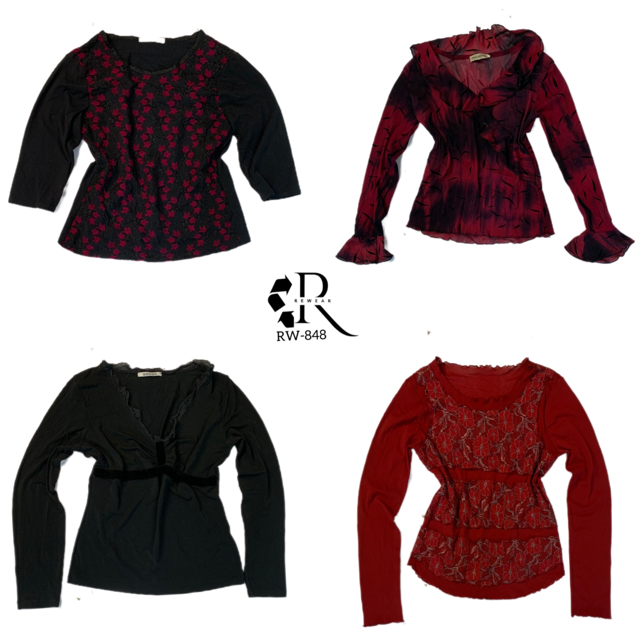 Y2K Romantic Vibe Full Sleeve Tops(Rw-848)