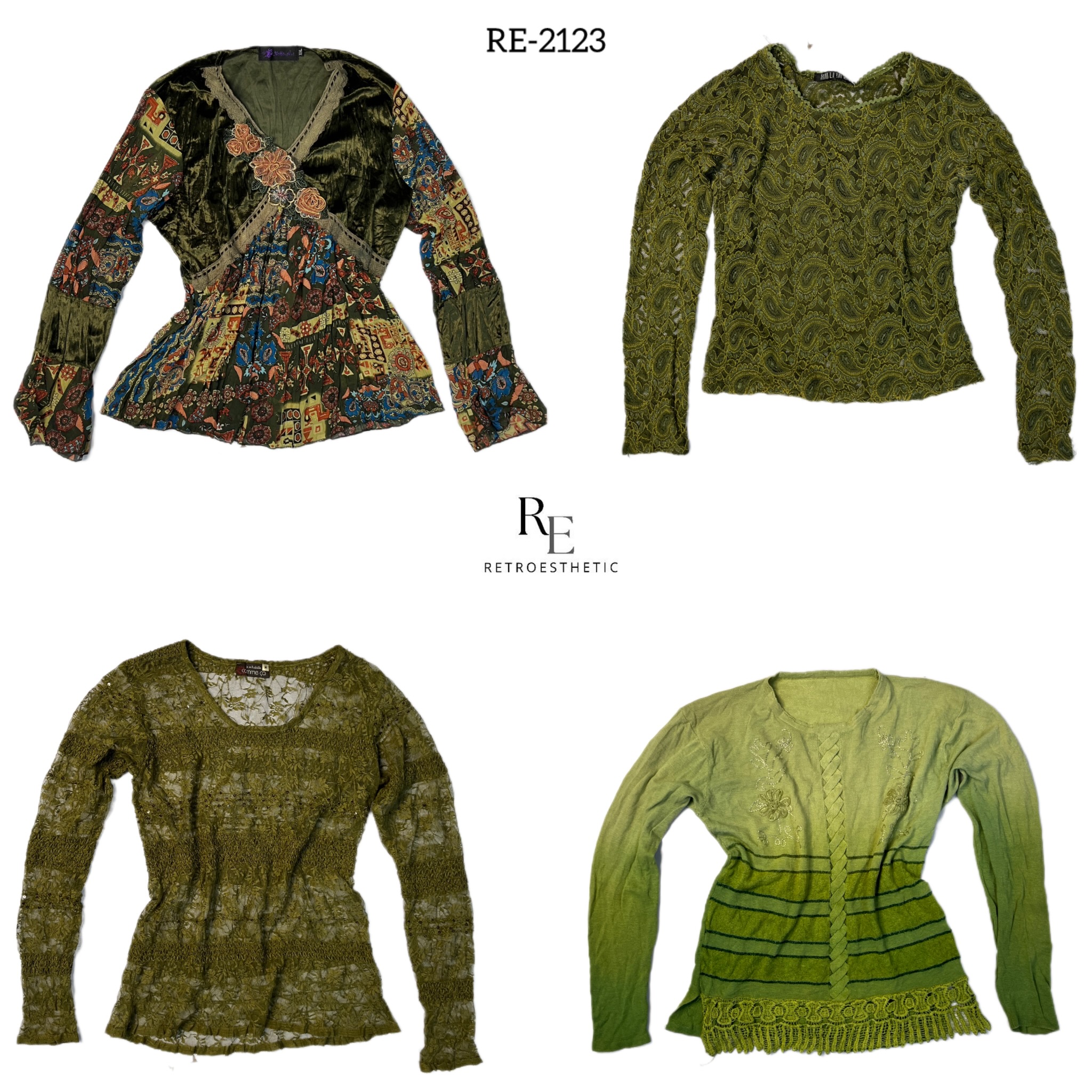 Y2K Forest Vibe Full Sleeve Tops (RE-2123)