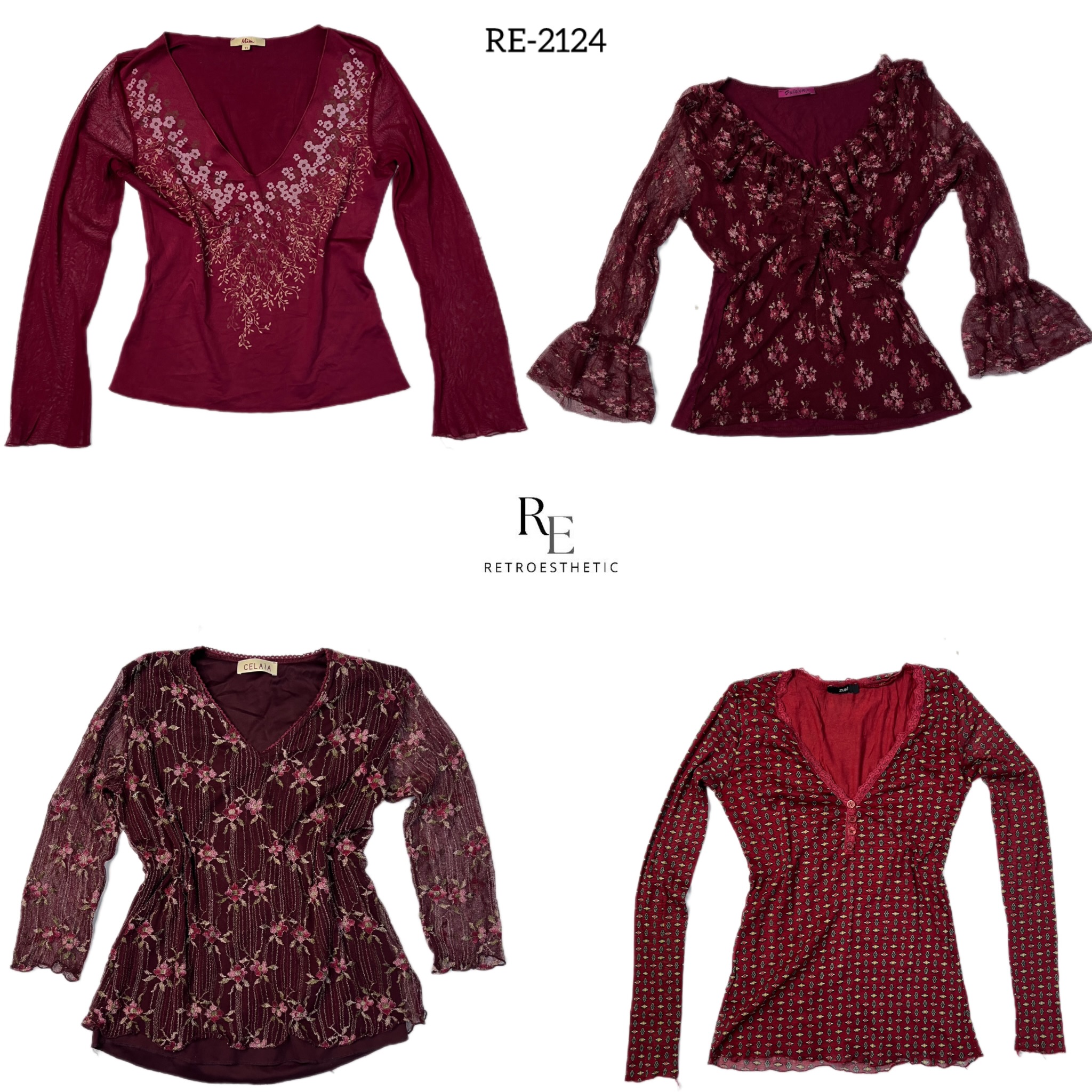 Y2K Romantic Vibe Full Sleeve Tops (RE-2124)
