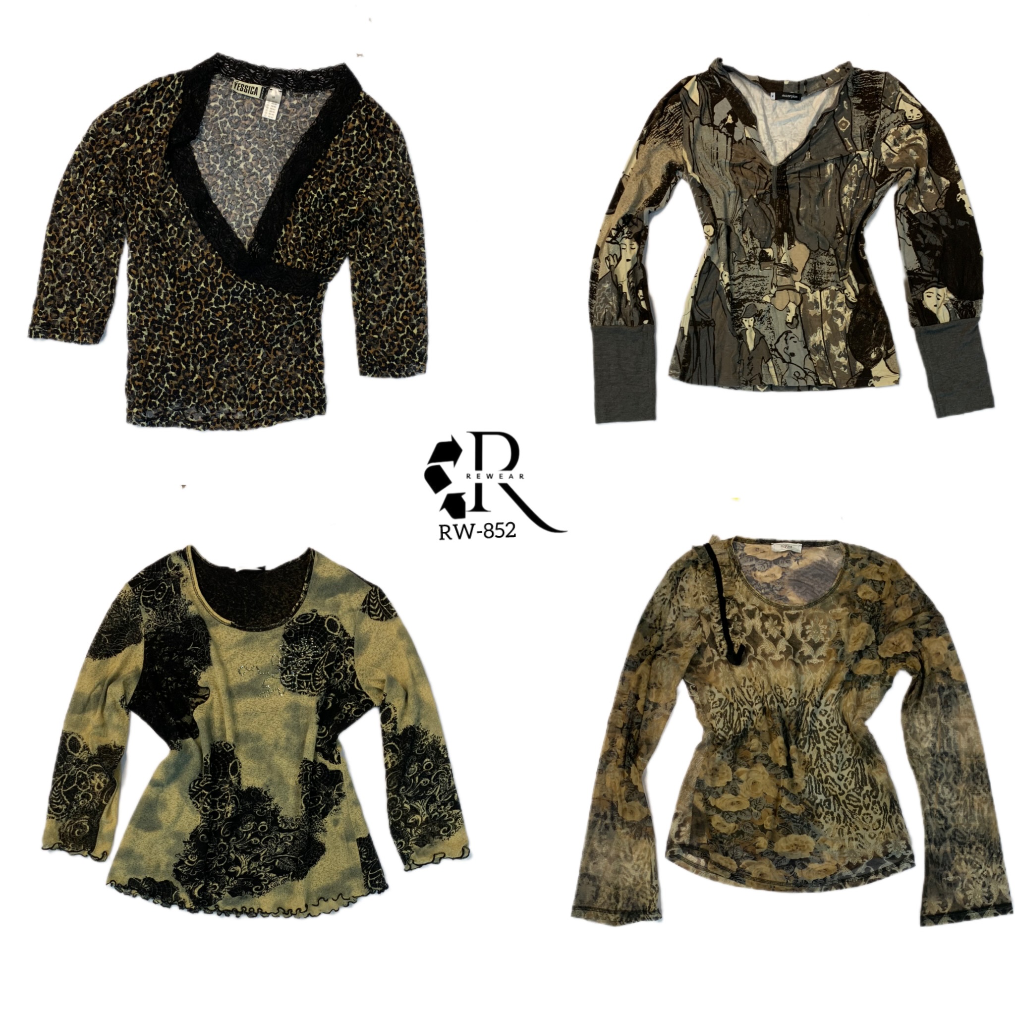Maglie a manica lunga Y2K Animal Vibe (RW-852)