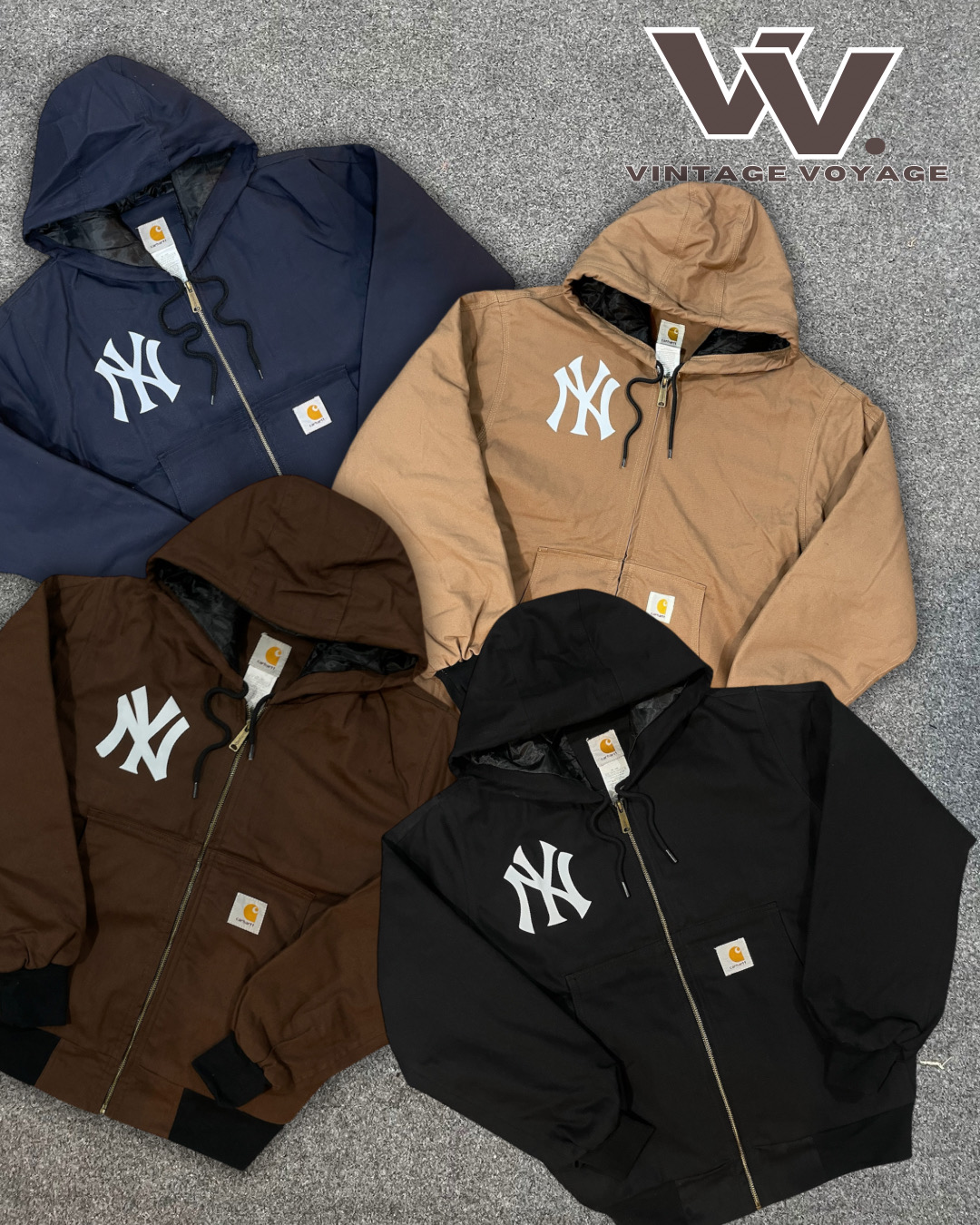 Carhartt Rework-Style Mix Farb Yankees Jacke #61025