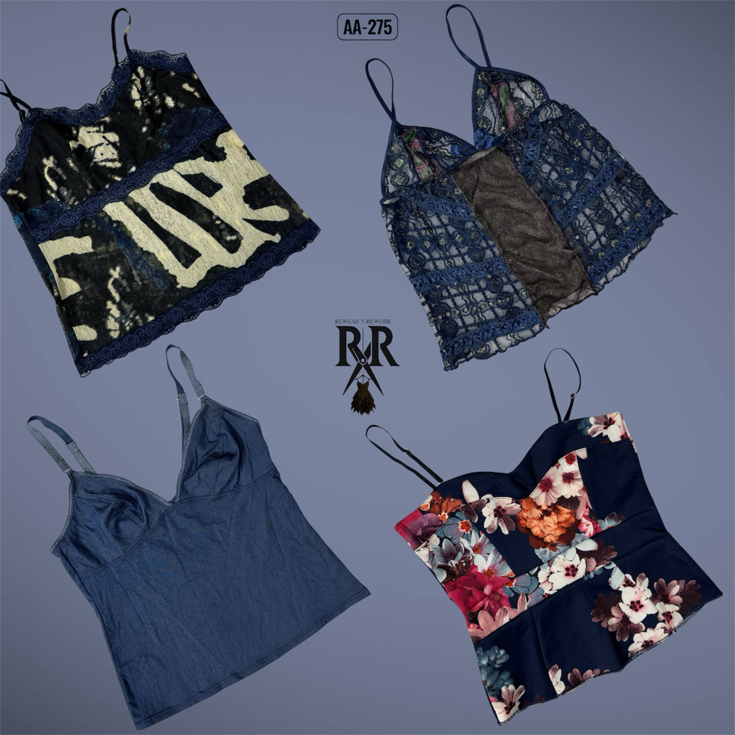 Y2K Blue Hour Vibe Cami Tops (AA-275)