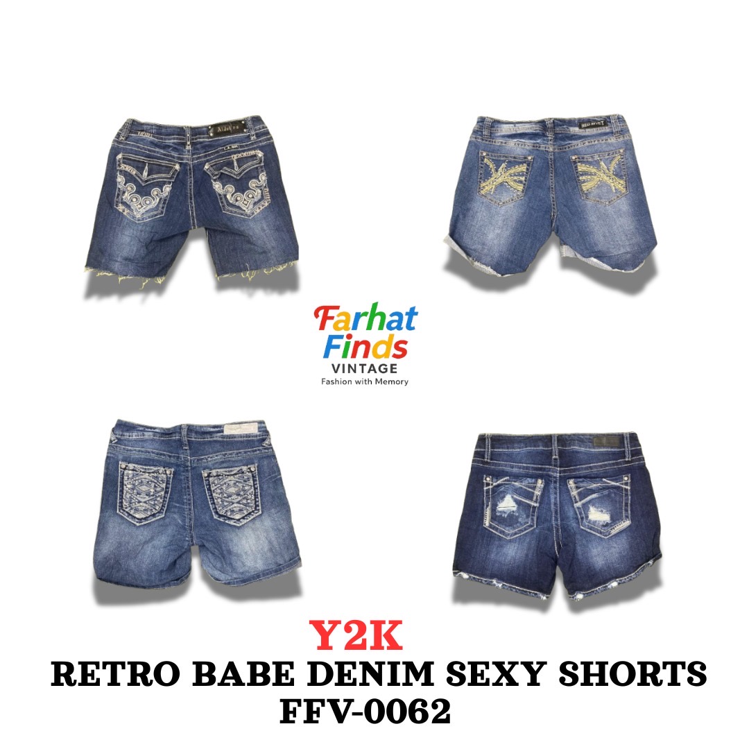 Shorts en denim sexy Retro Babe FFV - 0062