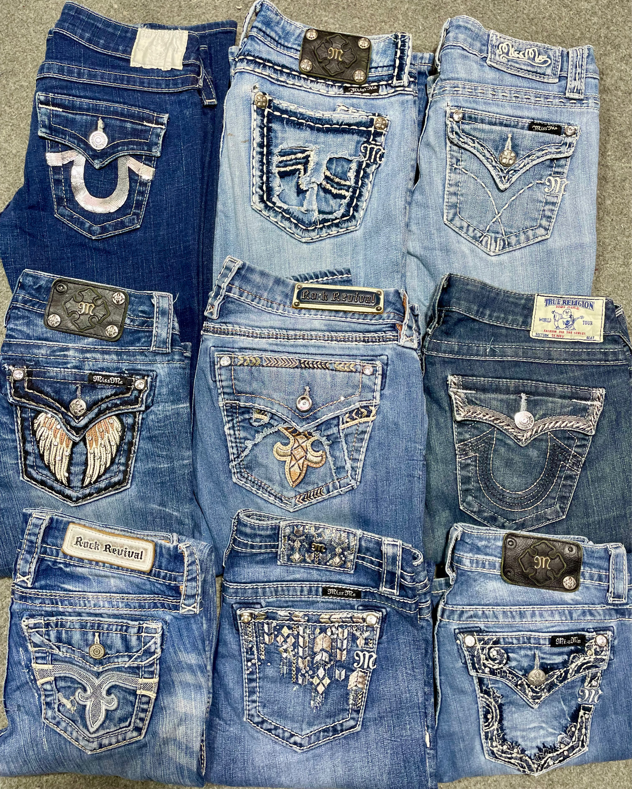 Miss Me True Religion Rock Revival jeans