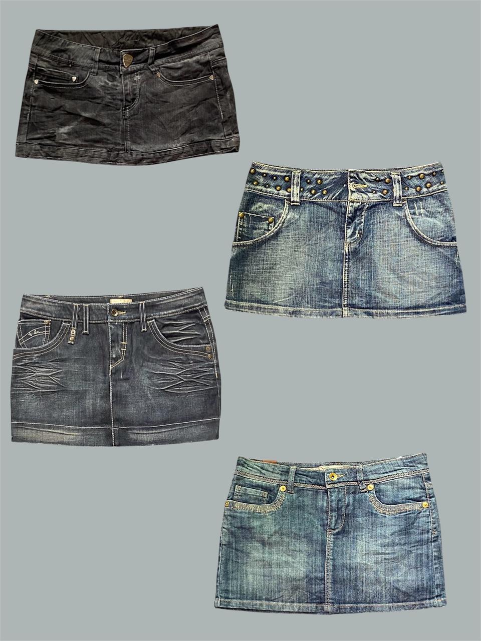 Denim Mini Skirts(TS:1077)