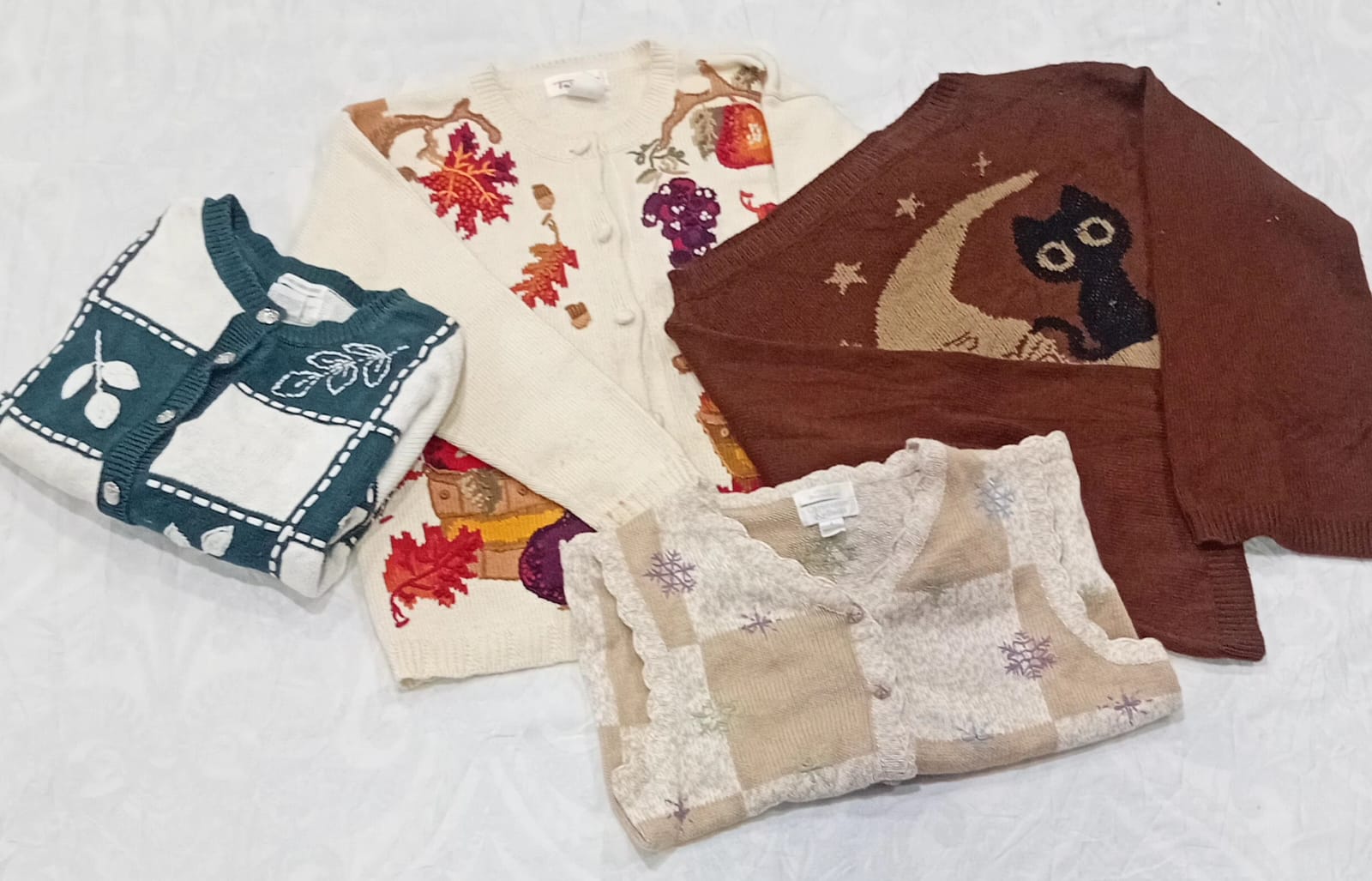 IQ0889 Y2K Sweaters graphiques rétro